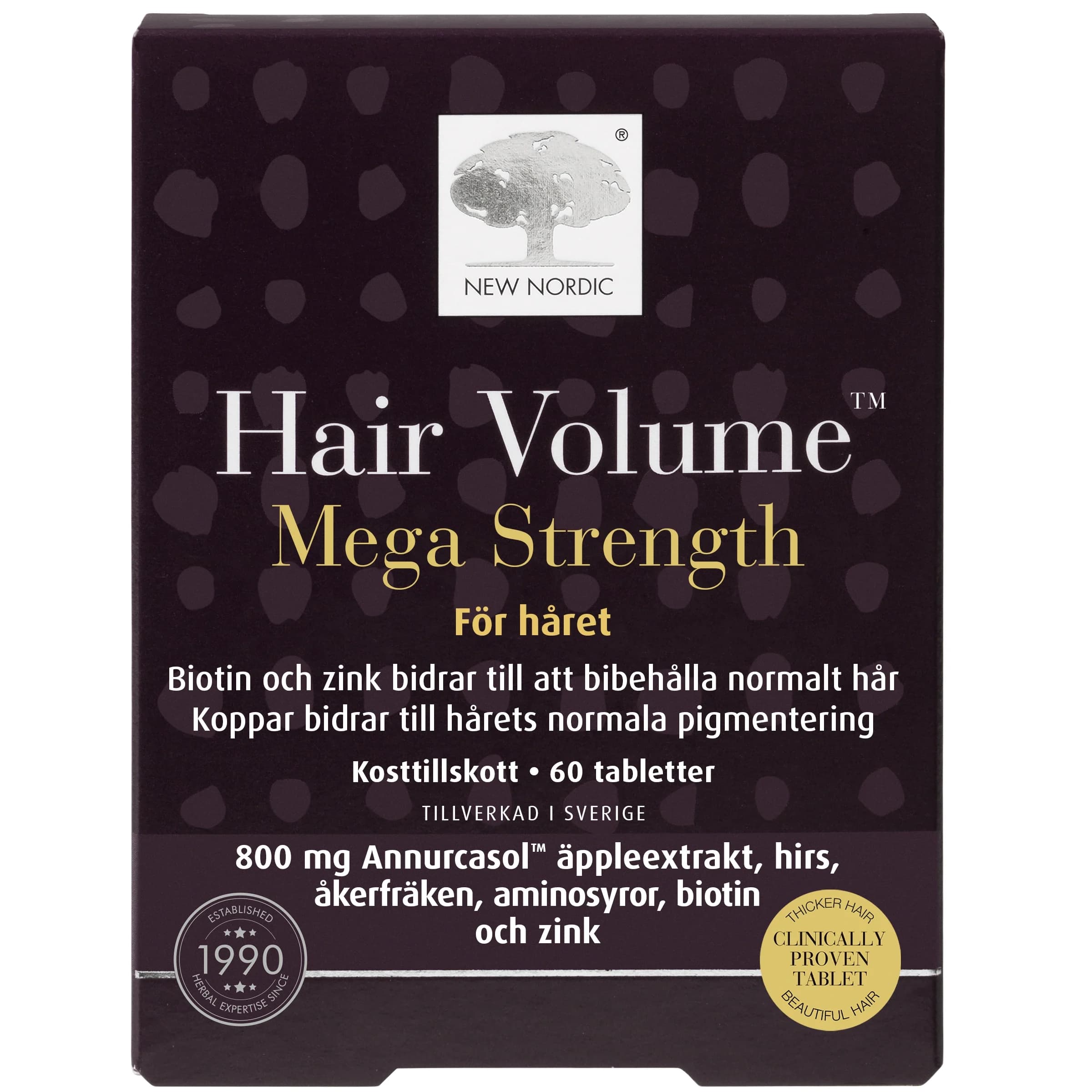 New Nordic Hair Volume Mega Strength 60 st från New Nordic – köp hos Apotek Hjärtat