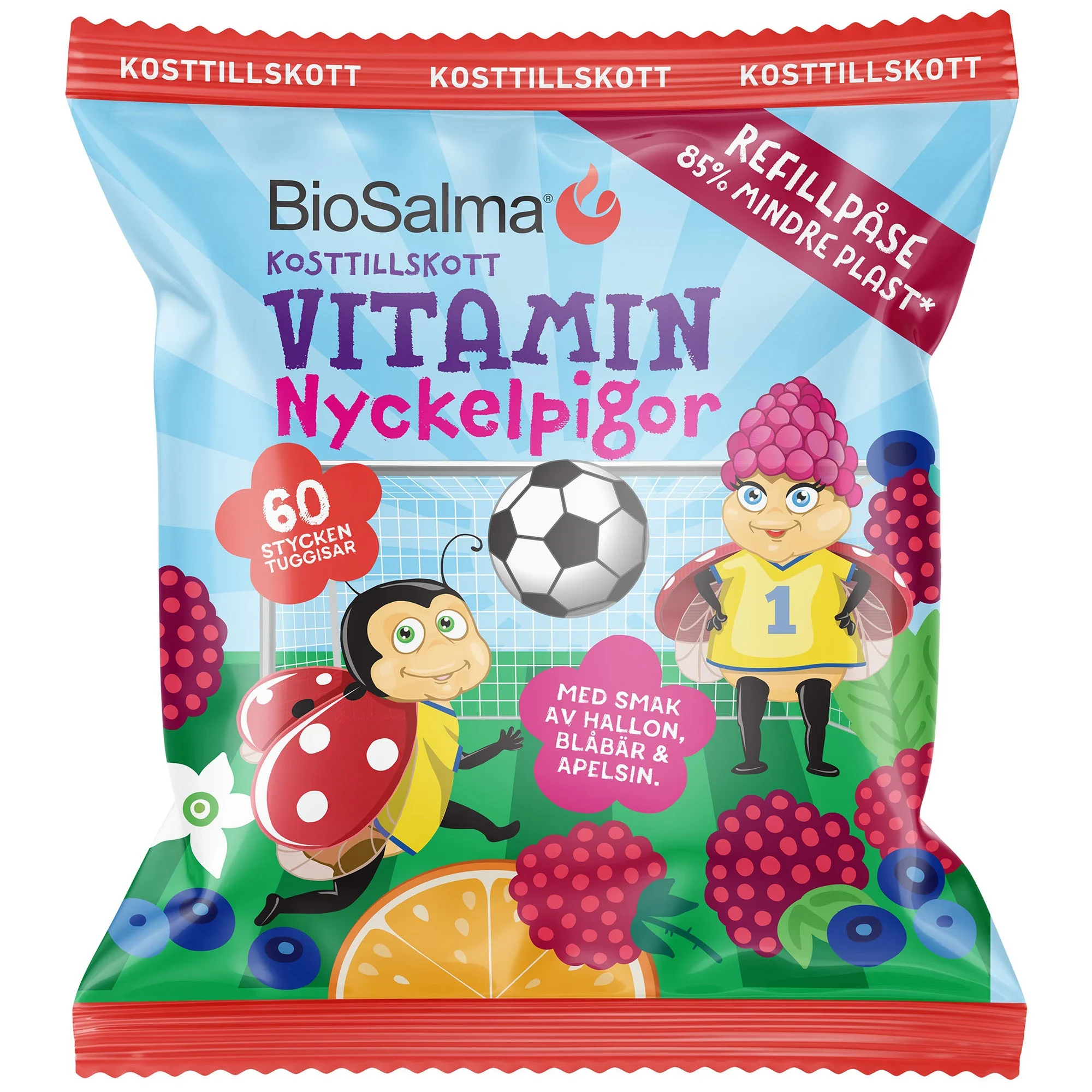 Biosalma Nyckelpiga Refill 60 st från BioSalma – köp hos Apotek Hjärtat