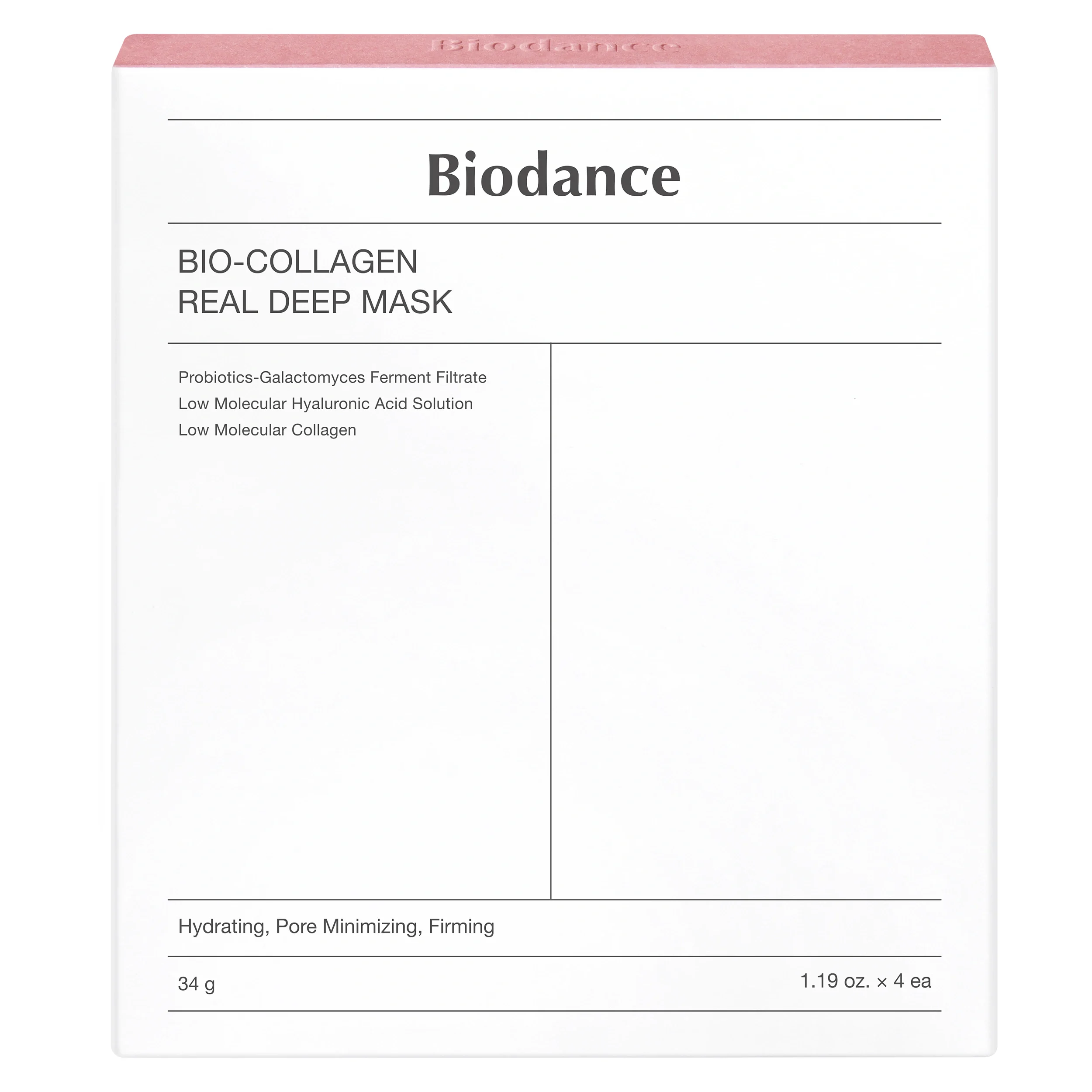 Biodance Bio Collagen-Real Deep Mask 4 st från Biodance – köp hos Apotek Hjärtat