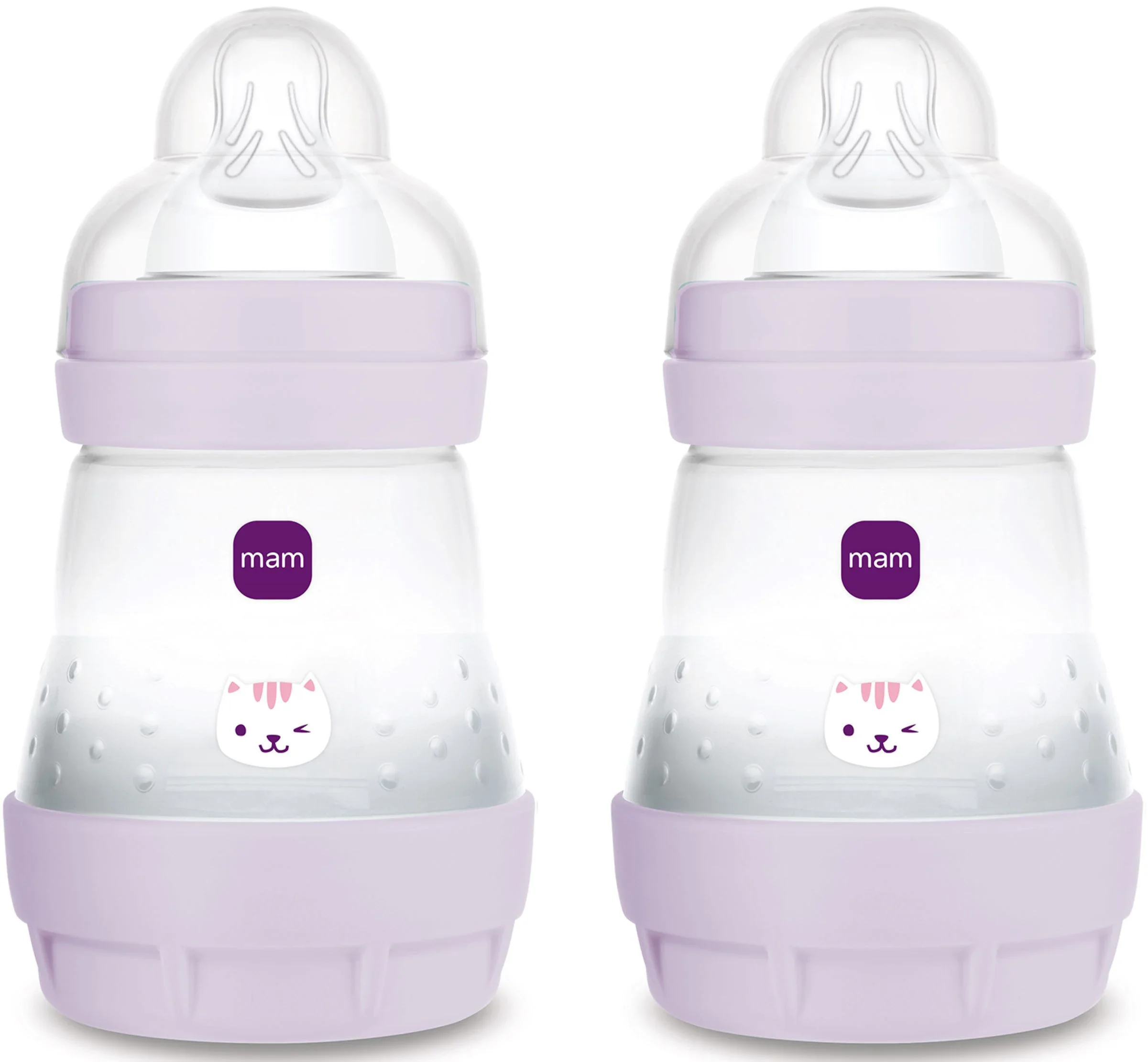 MAM Easy Start Anti-Colic Nappflaska Pink 160 ml 2-pack från MAM – köp hos Apotek Hjärtat
