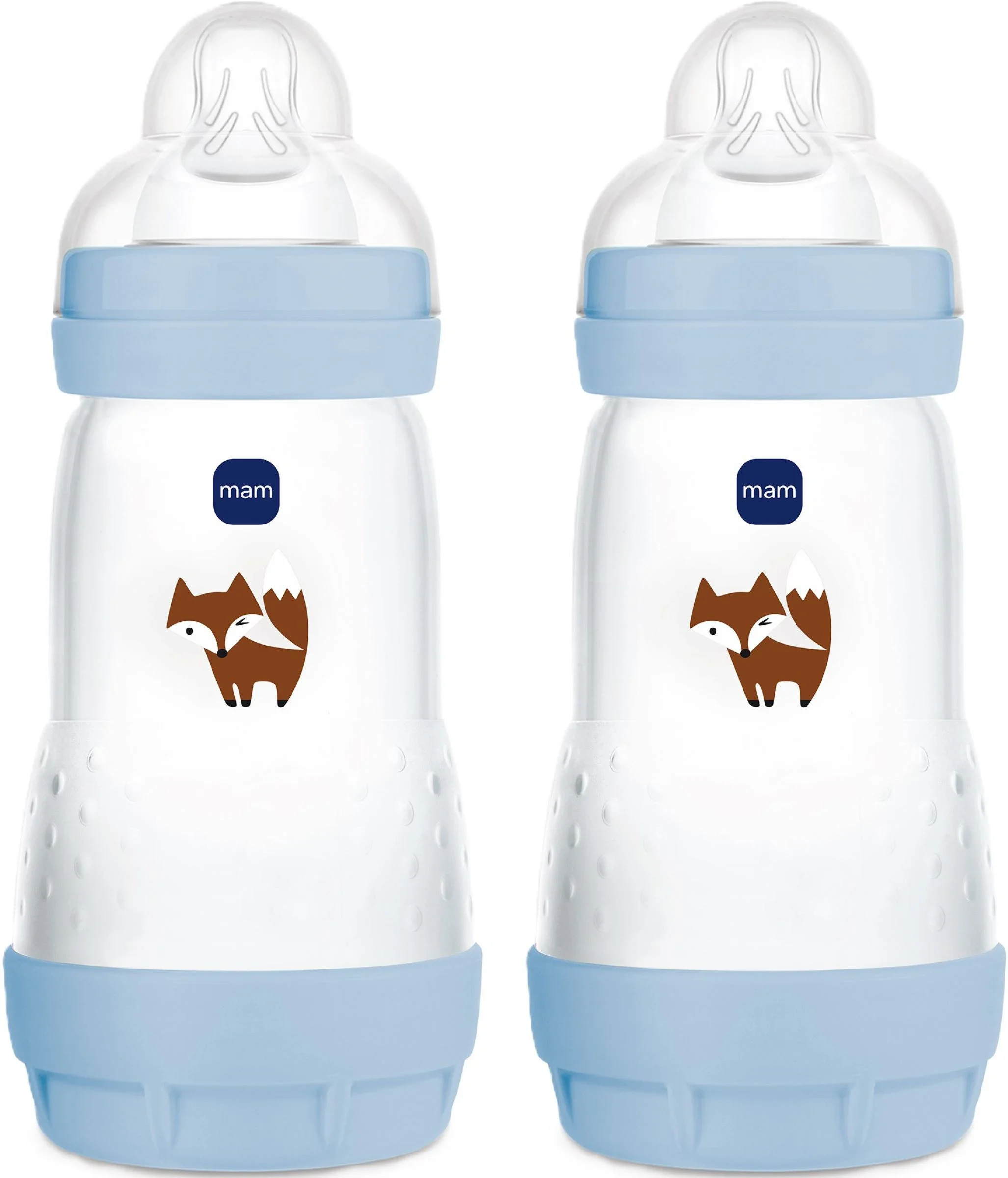 MAM Easy Start Anti-Colic Nappflaska Blue 260 ml 2-pack från MAM – köp hos Apotek Hjärtat