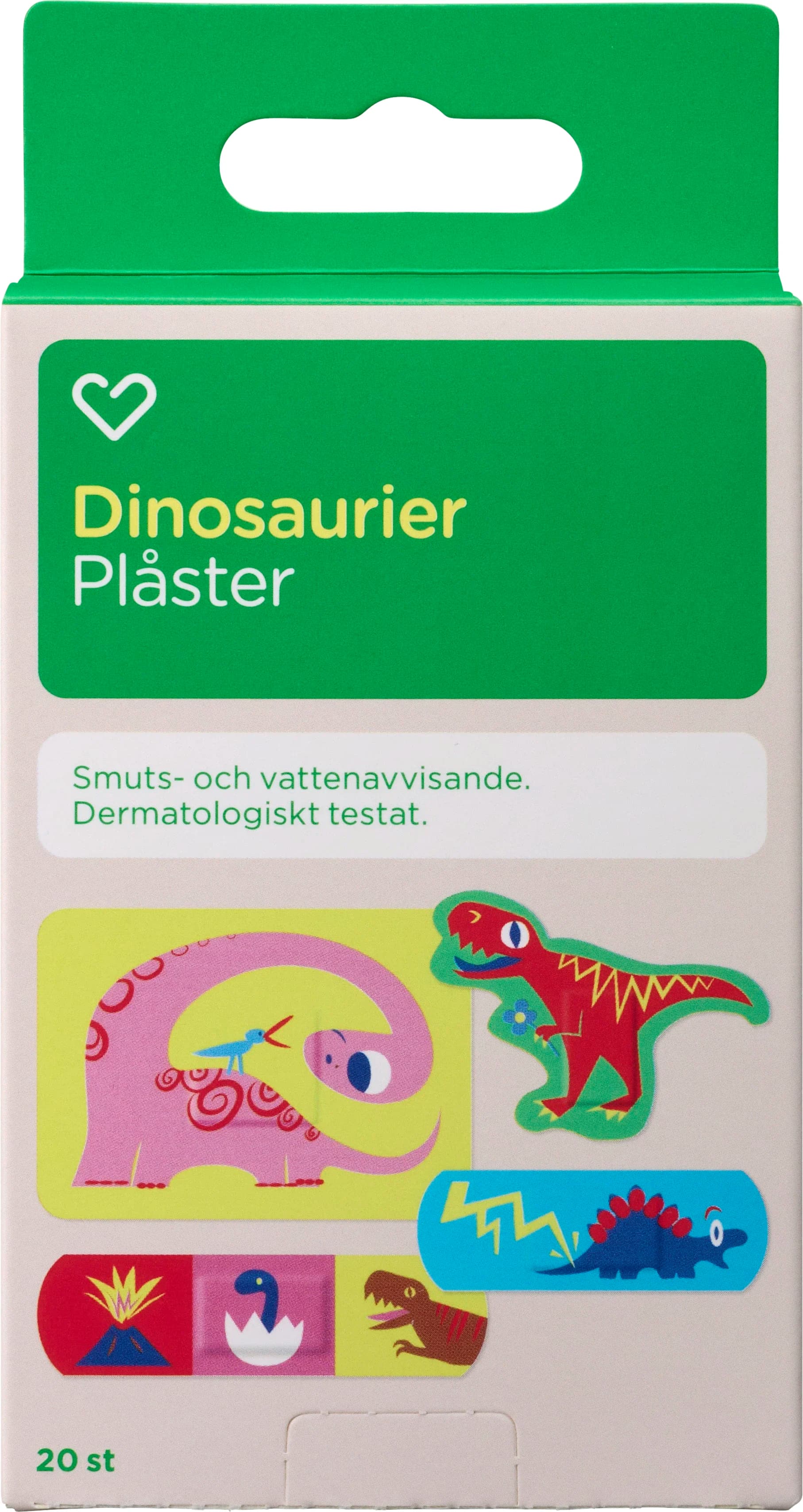 Hjärtats Plåster Barn Dinosaurier 20st från Hjärtats – köp hos Apotek Hjärtat