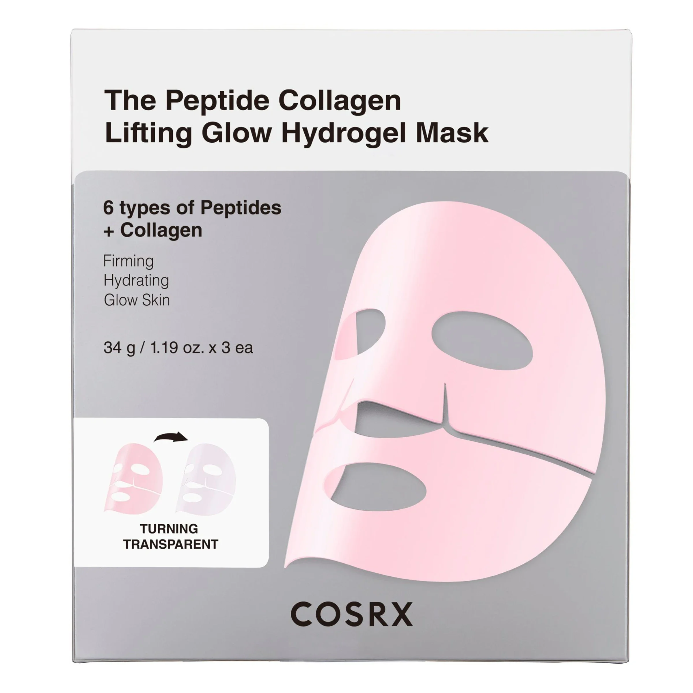 COSRX Peptide Glow Hydrogel Mask 3 st från COSRX – köp hos Apotek Hjärtat