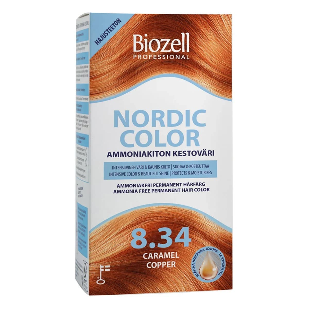 Biozell Professional Nordic Color 8.34 Caramel Copper från Biozell – köp hos Apotek Hjärtat