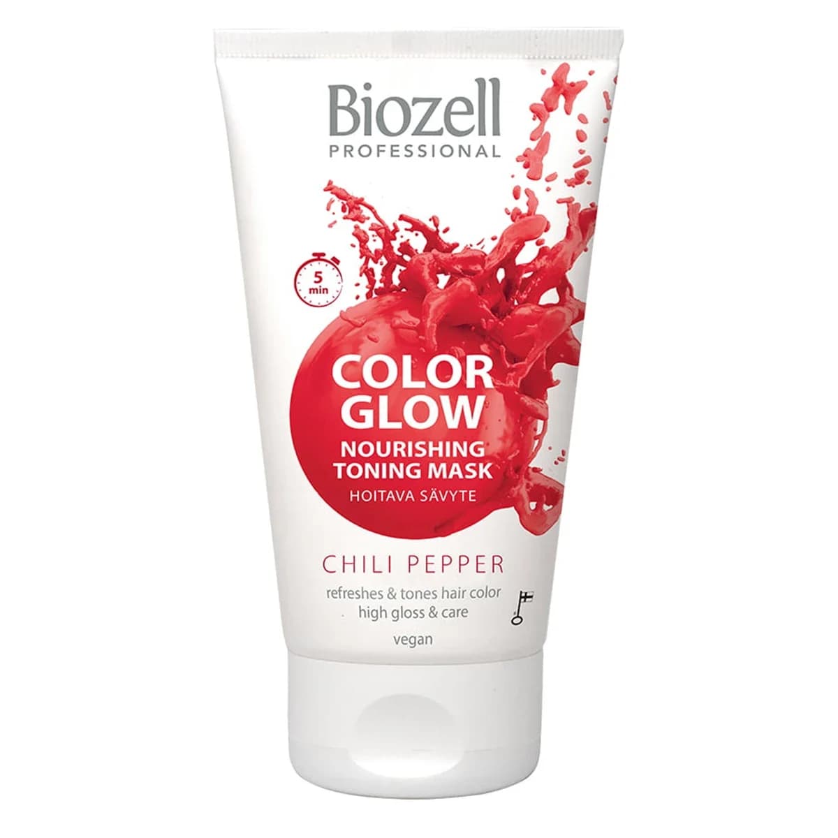Biozell Color Glow Nourishing Toning Mask 150 ml Chili Pepper från Biozell – köp hos Apotek Hjärtat
