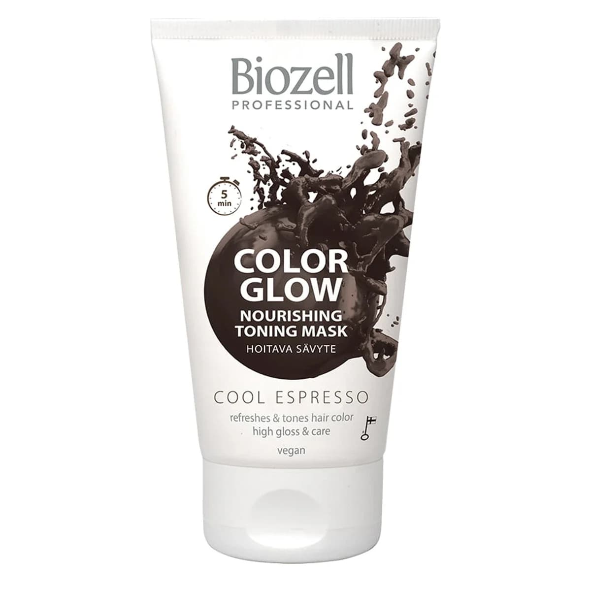 Biozell Color Glow Nourishing Toning Mask 150 ml Cool Espresso från Biozell – köp hos Apotek Hjärtat