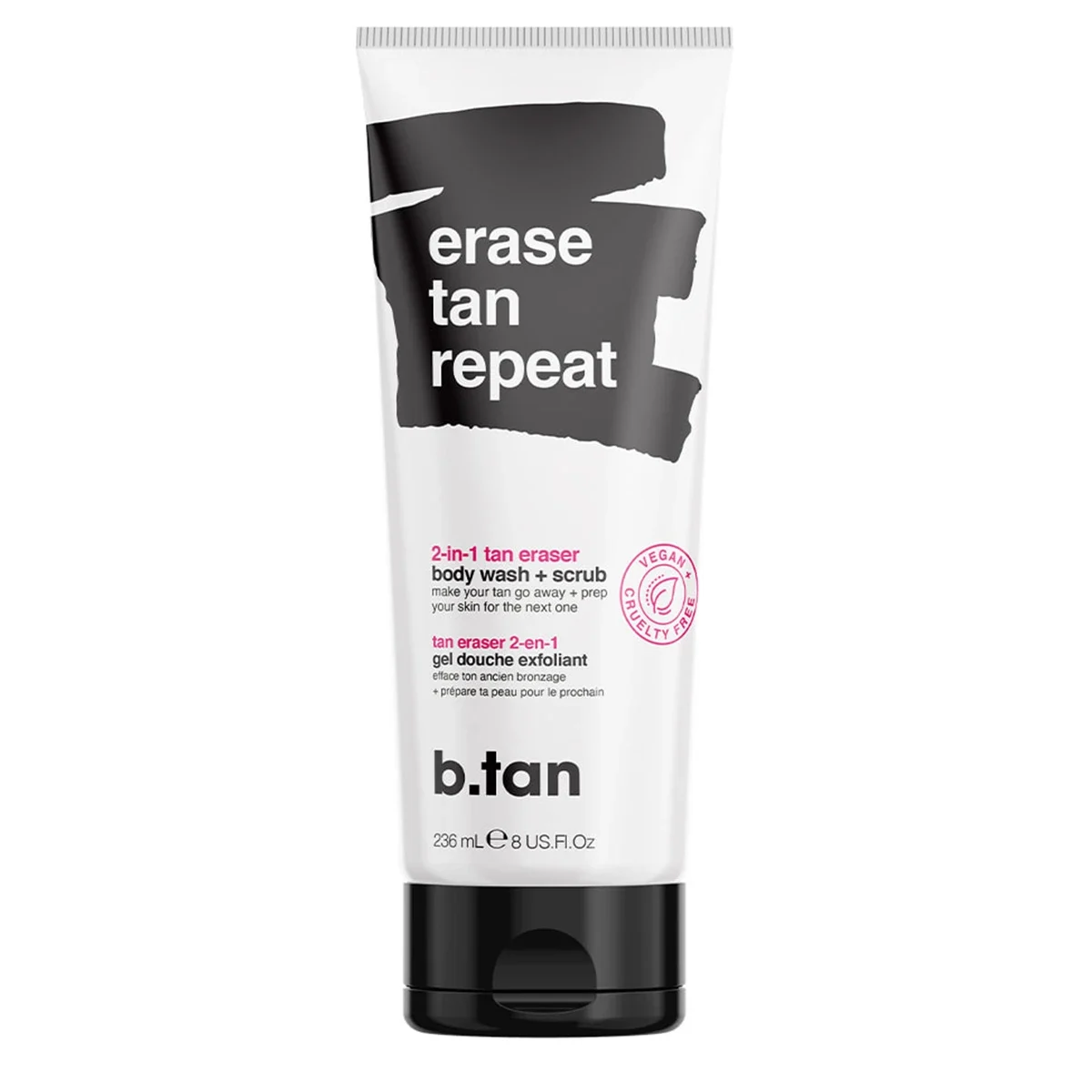 b.tan Erase Tan Repeat - 2-In-1 Tan Eraser Body Wash + Scrub 237 ml från b.tan – köp hos Apotek Hjärtat