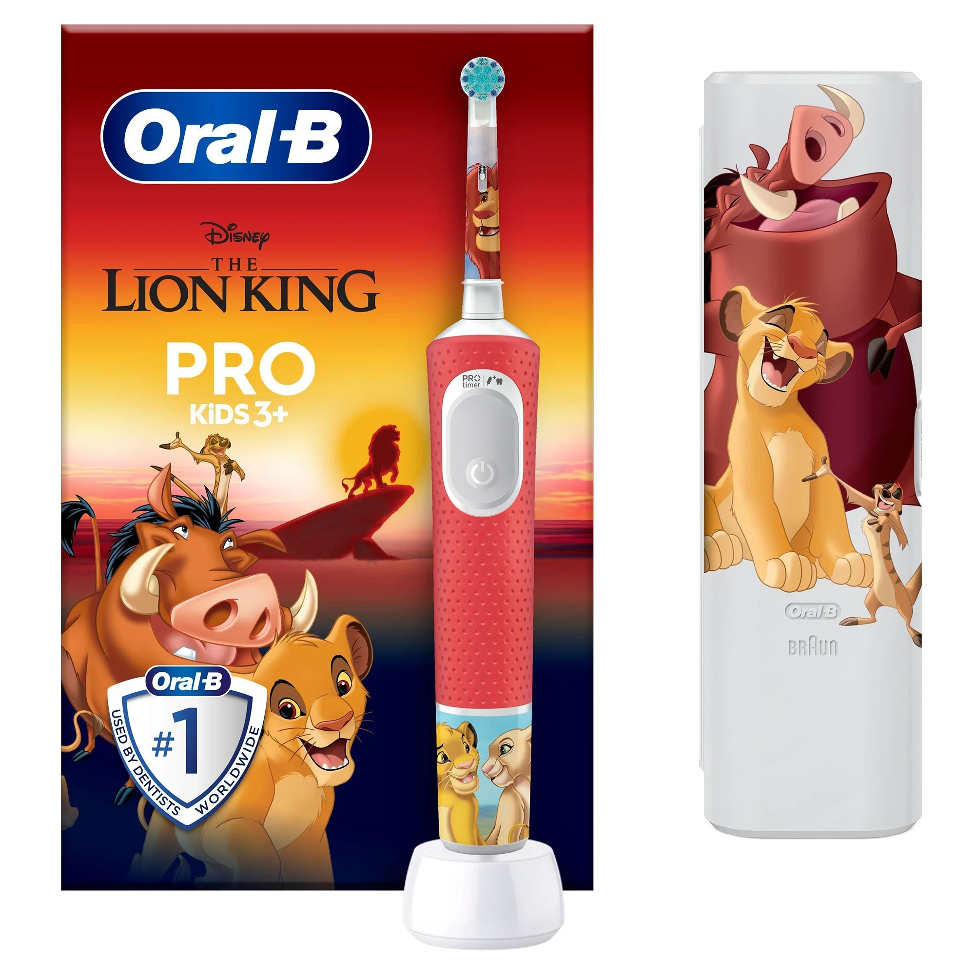 Oral-B Pro Kids The Lion King Eltandborste + Resefodral från Oral-B – köp hos Apotek Hjärtat