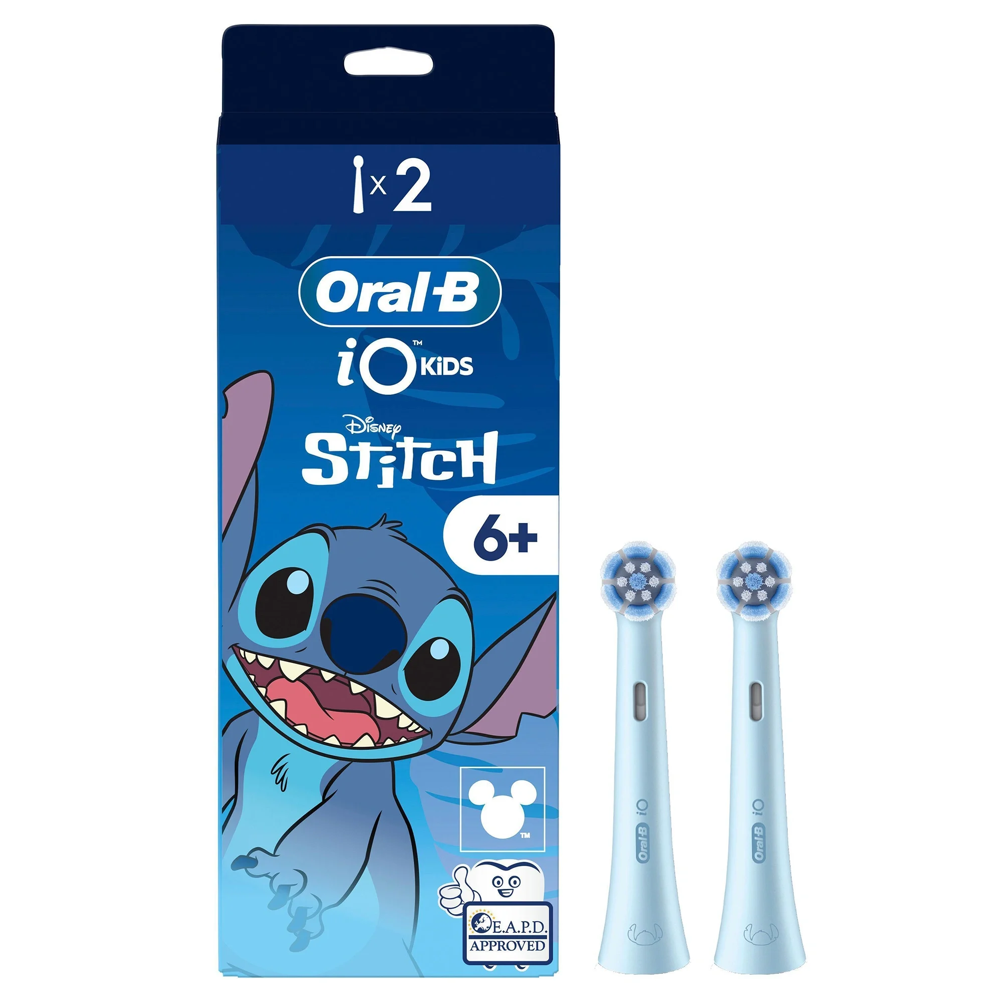 Oral-B iO Kids 6+ Disney Stitch Tandborsthuvuden 2 st från Oral-B – köp hos Apotek Hjärtat