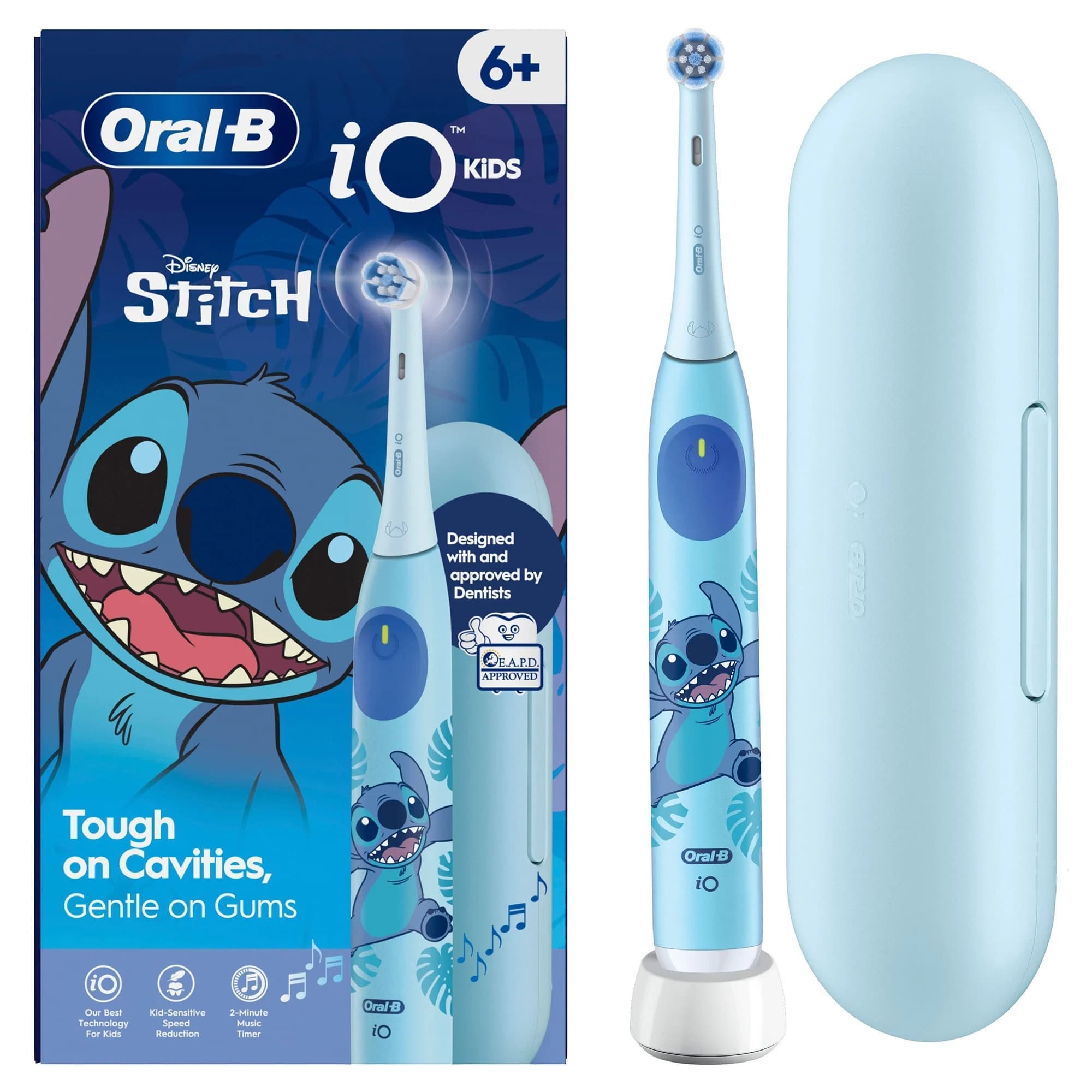 Oral-B iO 6+ Kids Disney Stitch Eltandborste + Resefodral från Oral-B – köp hos Apotek Hjärtat