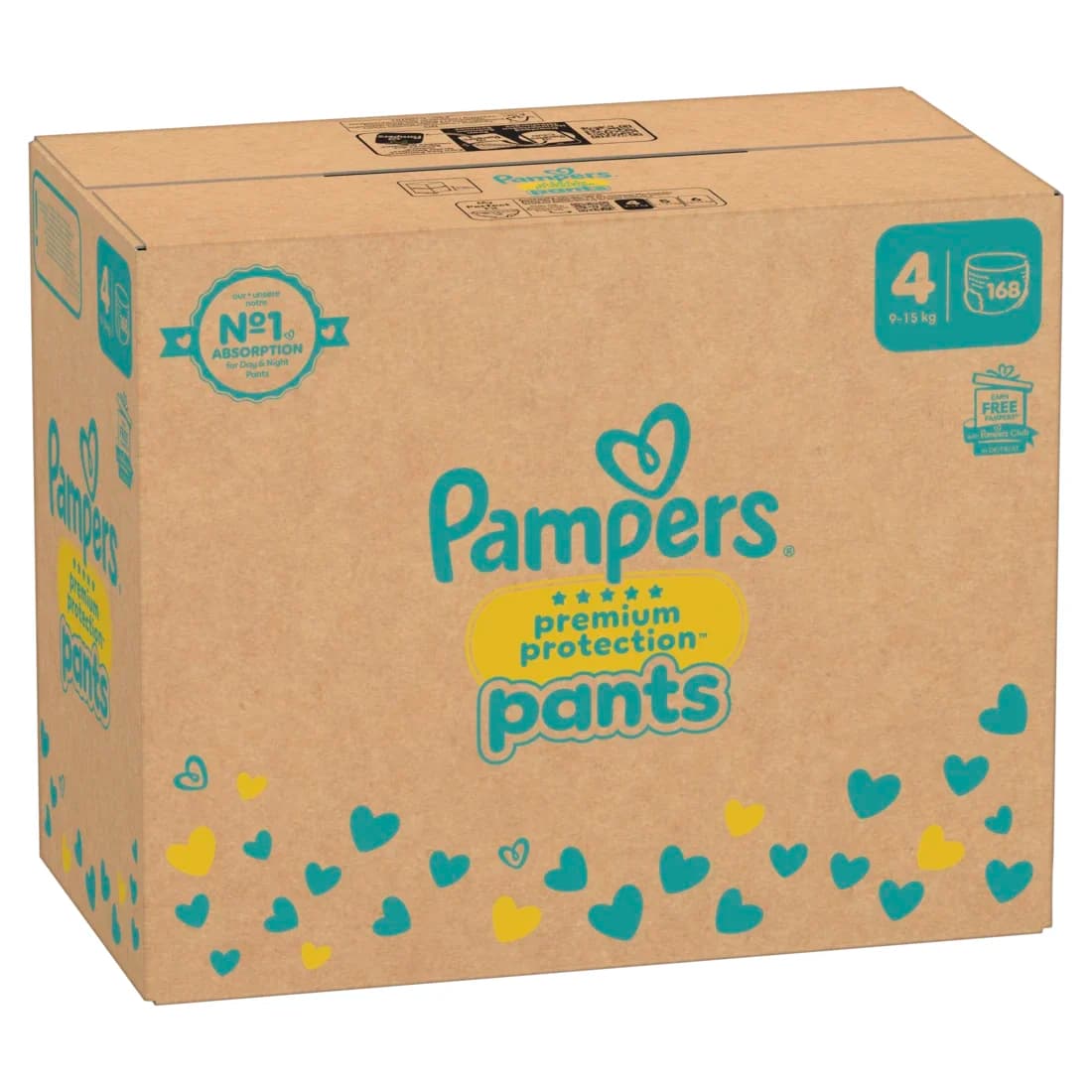 Pampers Premium Protection Byxblöjor 4 9-15kg 168st från Pampers – köp hos Apotek Hjärtat