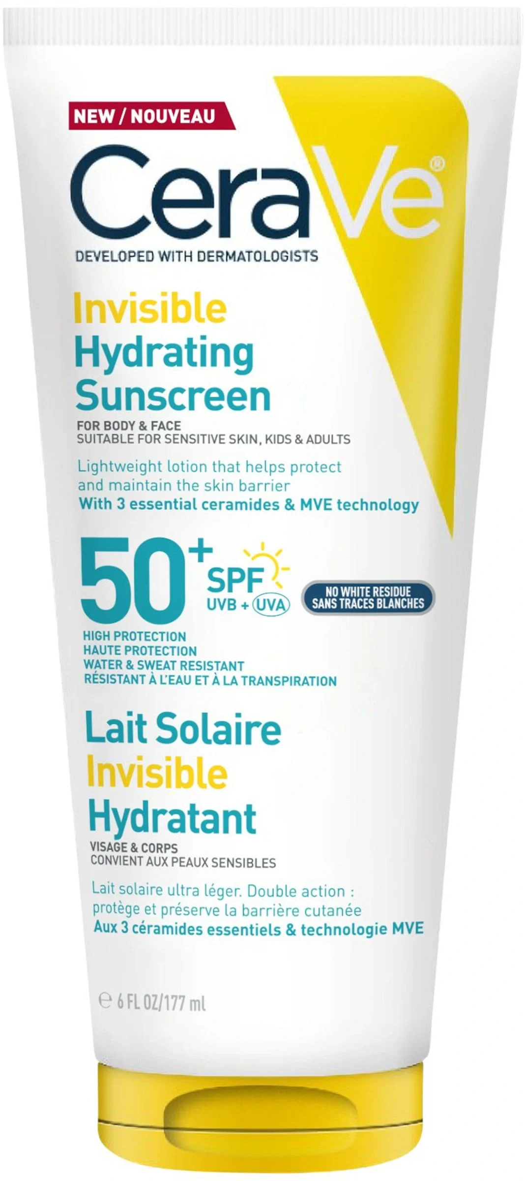 CeraVe Invisible Hydrating Sunscreen SPF50+ 177ml från CeraVe – köp hos Apotek Hjärtat