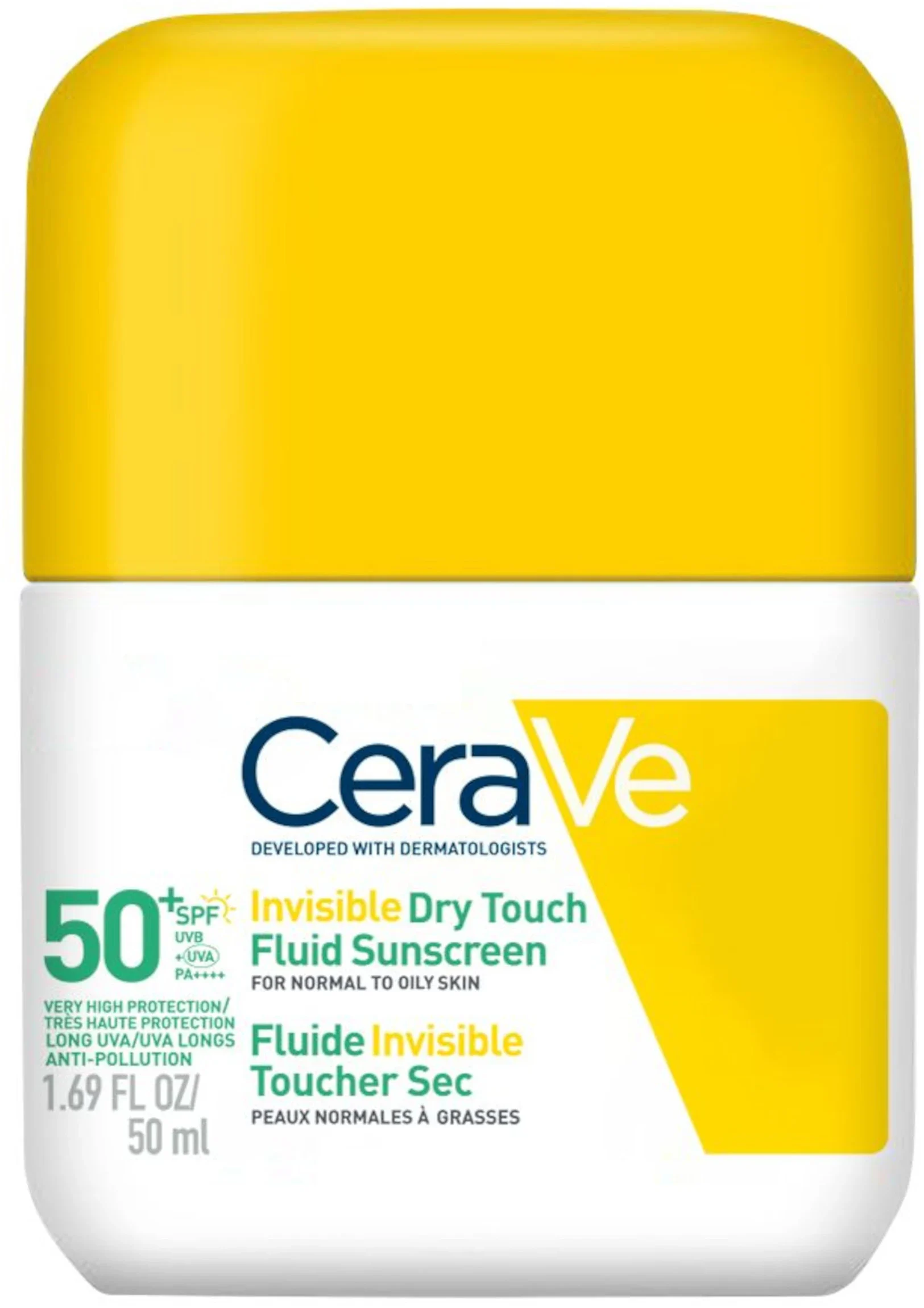 CeraVe Invisible Dry Touch Fluid Sunscreen Face SPF50+ 50ml från CeraVe – köp hos Apotek Hjärtat