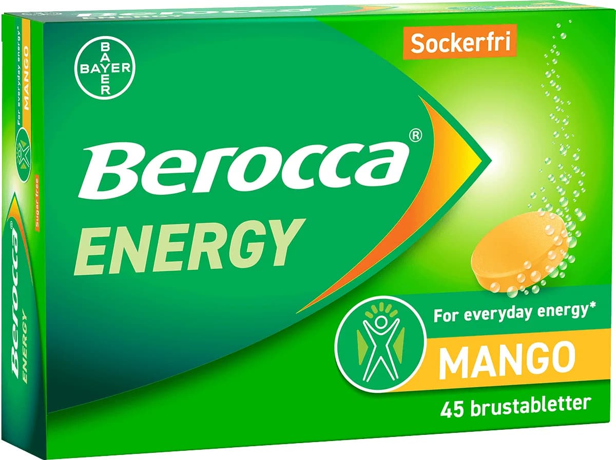 Berocca Energy Mango 45 st från Berocca – köp hos Apotek Hjärtat