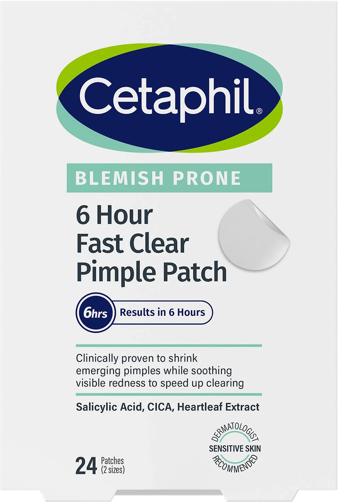 Cetaphil 6h Fast Clear Pimple Patch 24 st från Cetaphil – köp hos Apotek Hjärtat