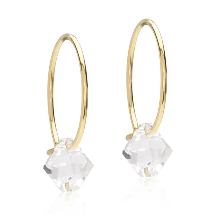 Blomdahl GT Ear Ring 14 mm Bicone 6 mm Crystal från Blomdahl – köp hos Apotek Hjärtat