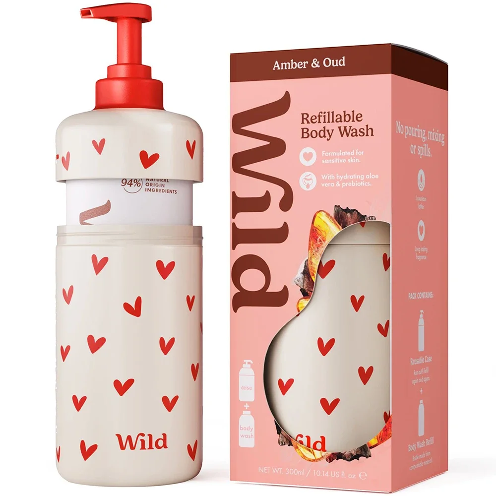 Wild Body Wash Heart Case Amber Oud från Wild – köp hos Apotek Hjärtat