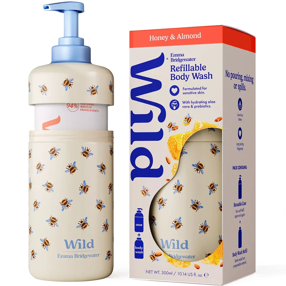 Wild Body Wash Bee Case Honey Almond från Wild – köp hos Apotek Hjärtat