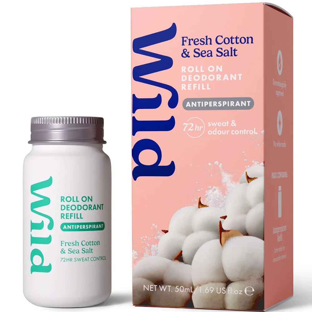 Wild Antiperspirant Roll On Refill Fresh Cotton Sea Salt 50 ml från Wild – köp hos Apotek Hjärtat