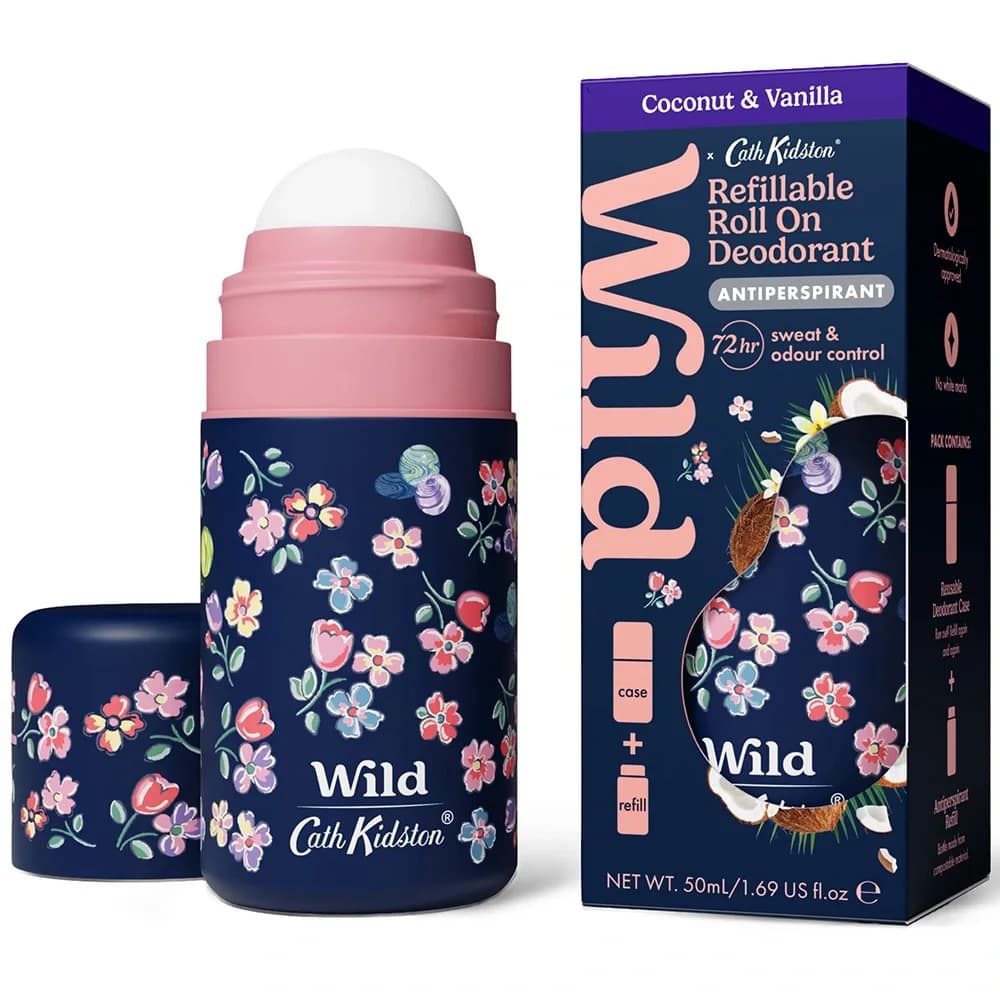 Wild Roll On Antiperspirant Marble Case Coconut Vanilla 50 ml från Wild – köp hos Apotek Hjärtat