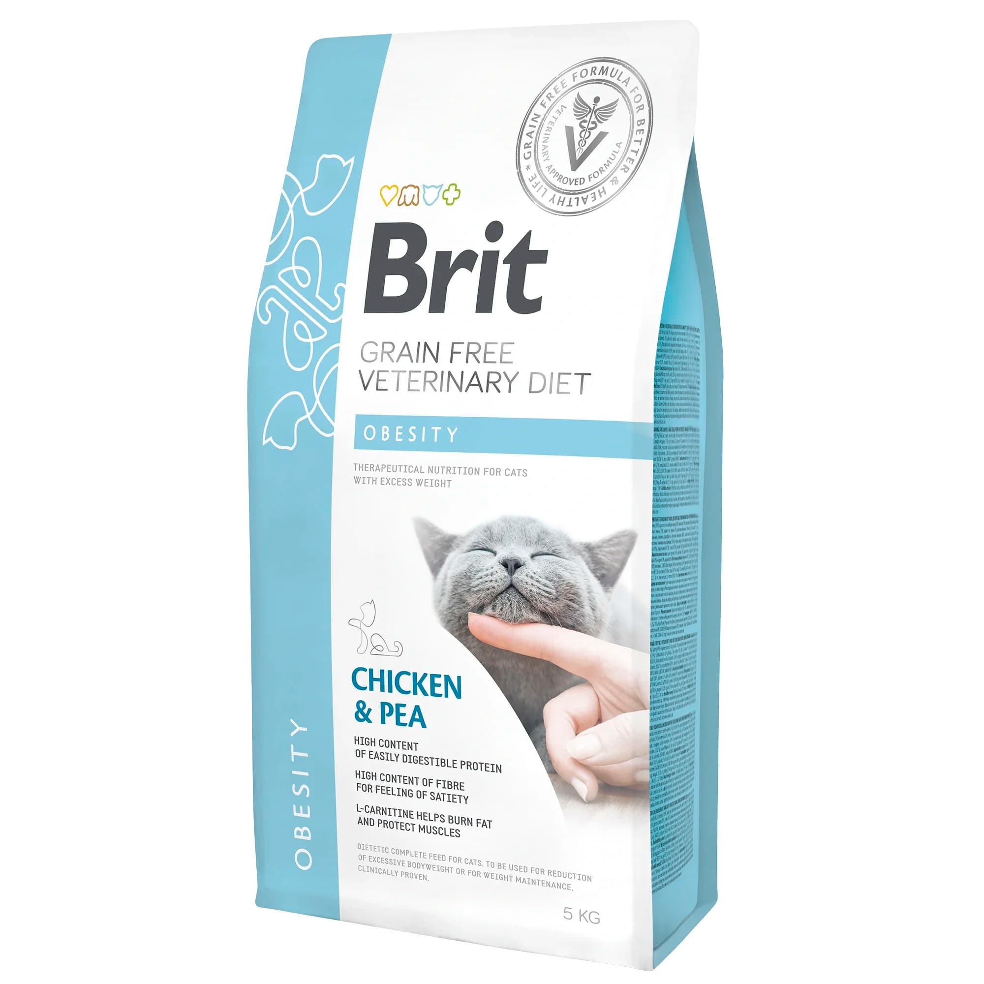 Brit Grain-Free Veterinary Diet Cat Obesity 5 kg från Brit Veterinary Diet – köp hos Apotek Hjärtat
