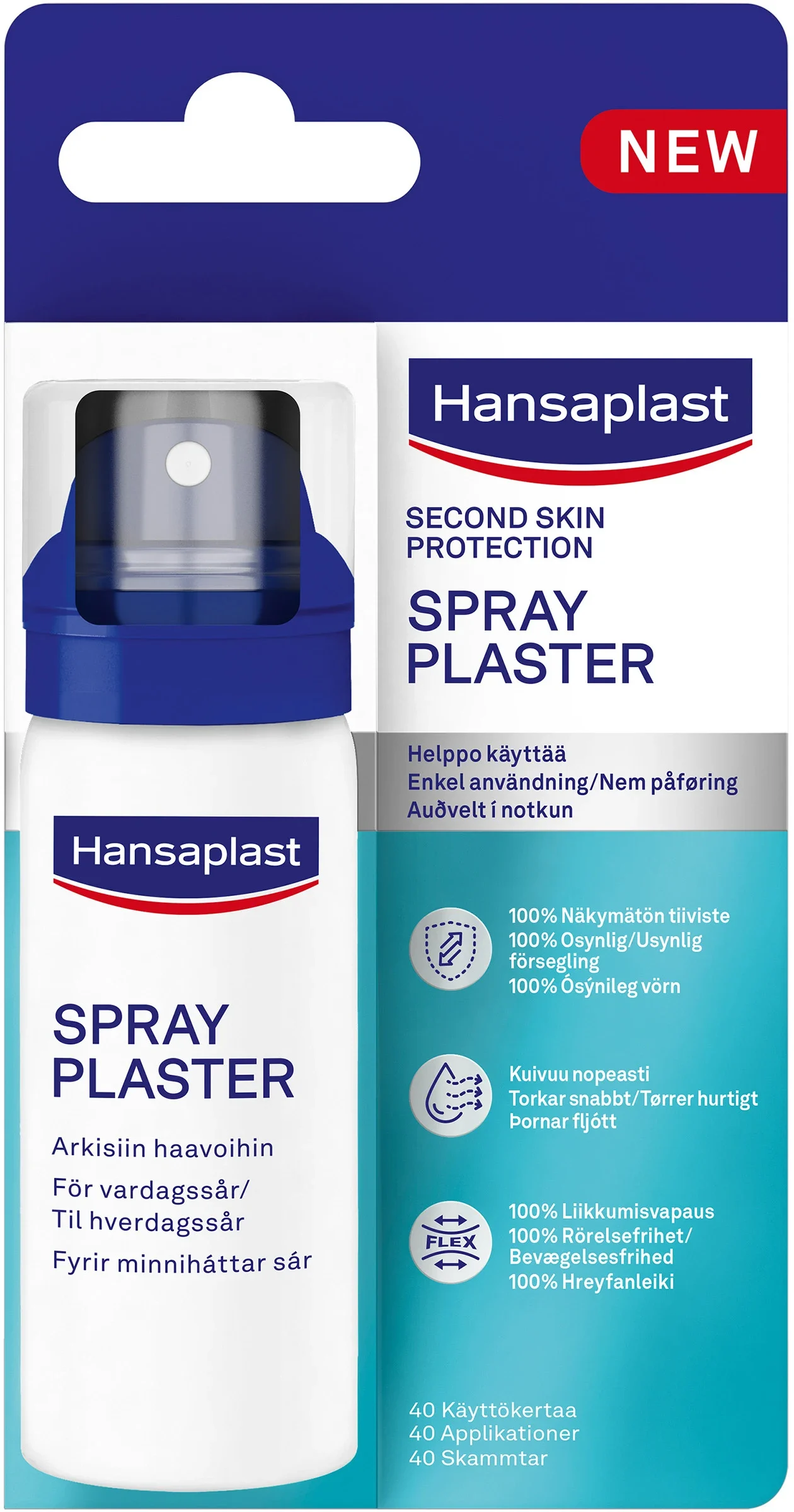 Hansaplast Second Skin Sprayplåster 40 ml från Hansaplast – köp hos Apotek Hjärtat