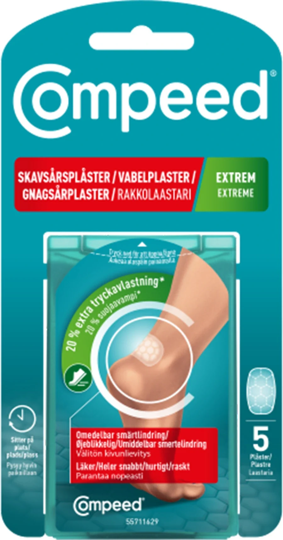 Compeed Skavsårsplåster Extreme 5 St från Compeed – köp hos Apotek Hjärtat