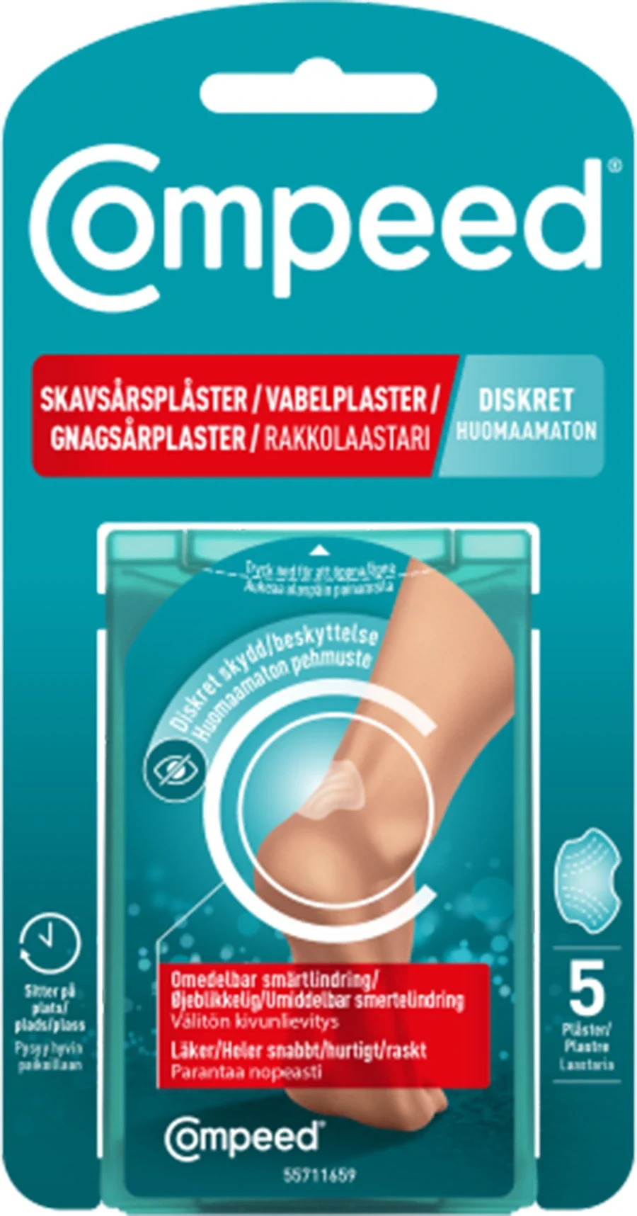 Compeed Skavsårsplåster Diskret 5 St från Compeed – köp hos Apotek Hjärtat