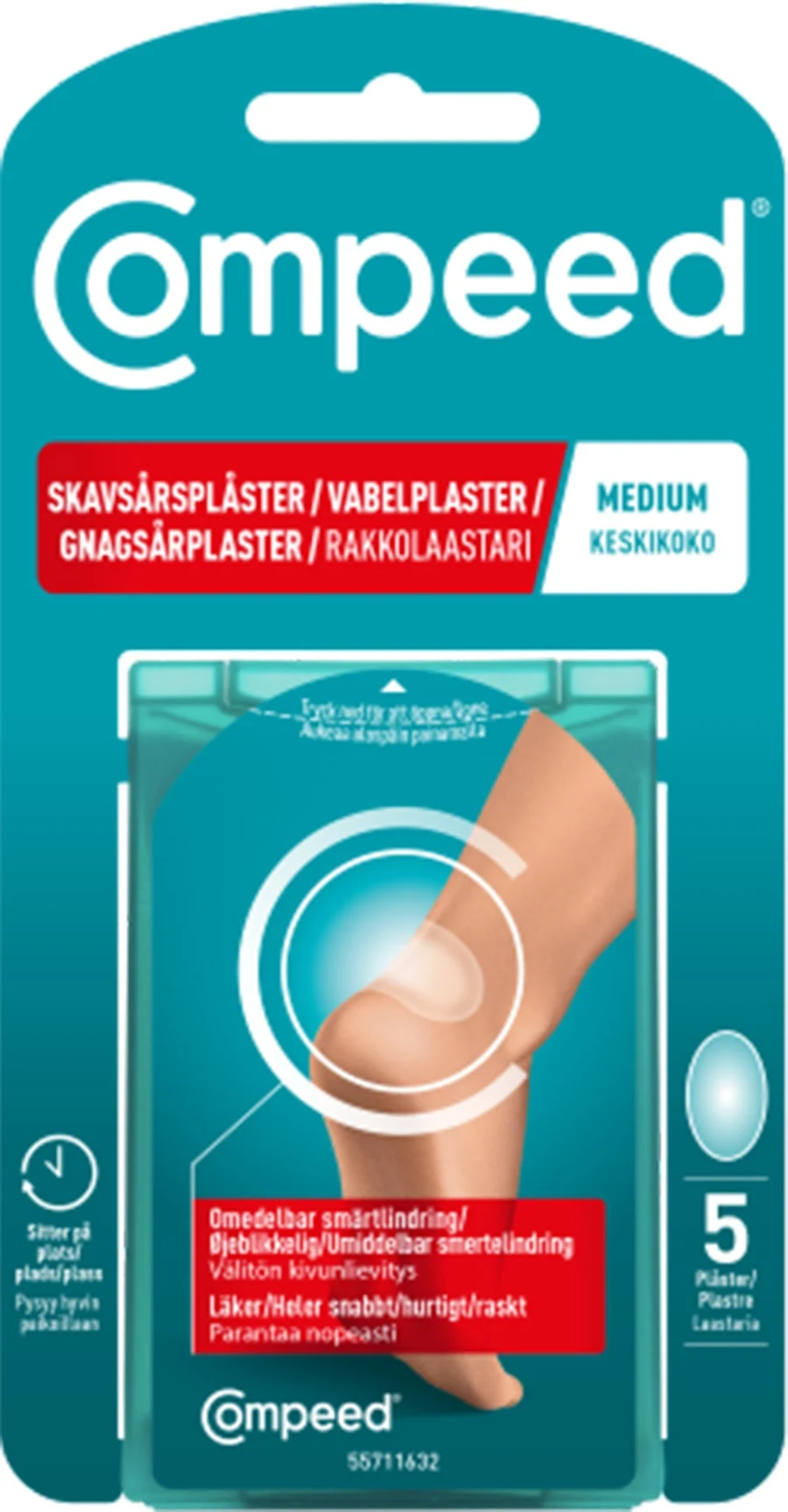 Compeed Skavsårsplåster Medium 5 St från Compeed – köp hos Apotek Hjärtat