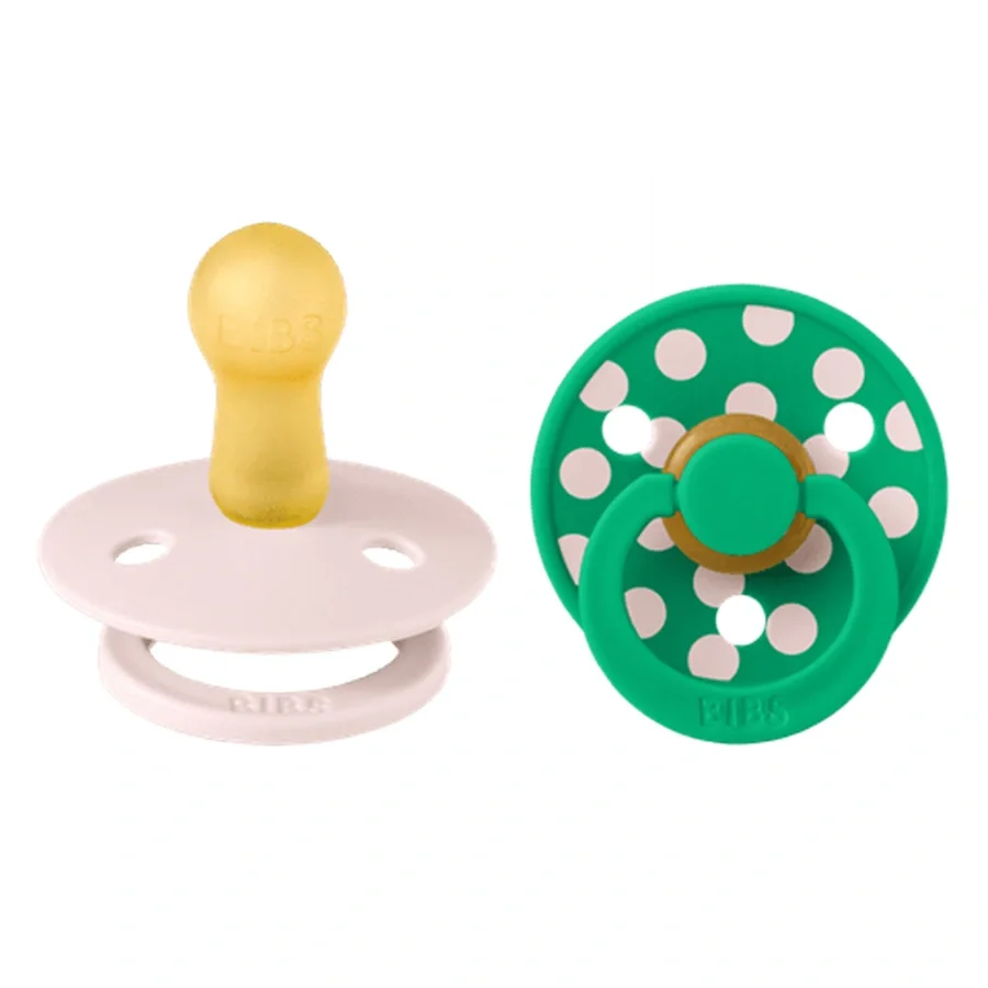 BIBS Pacifier Studio Colour Polka Latex Petal/Cactus 2-pack Size 2 från BIBS – köp hos Apotek Hjärtat