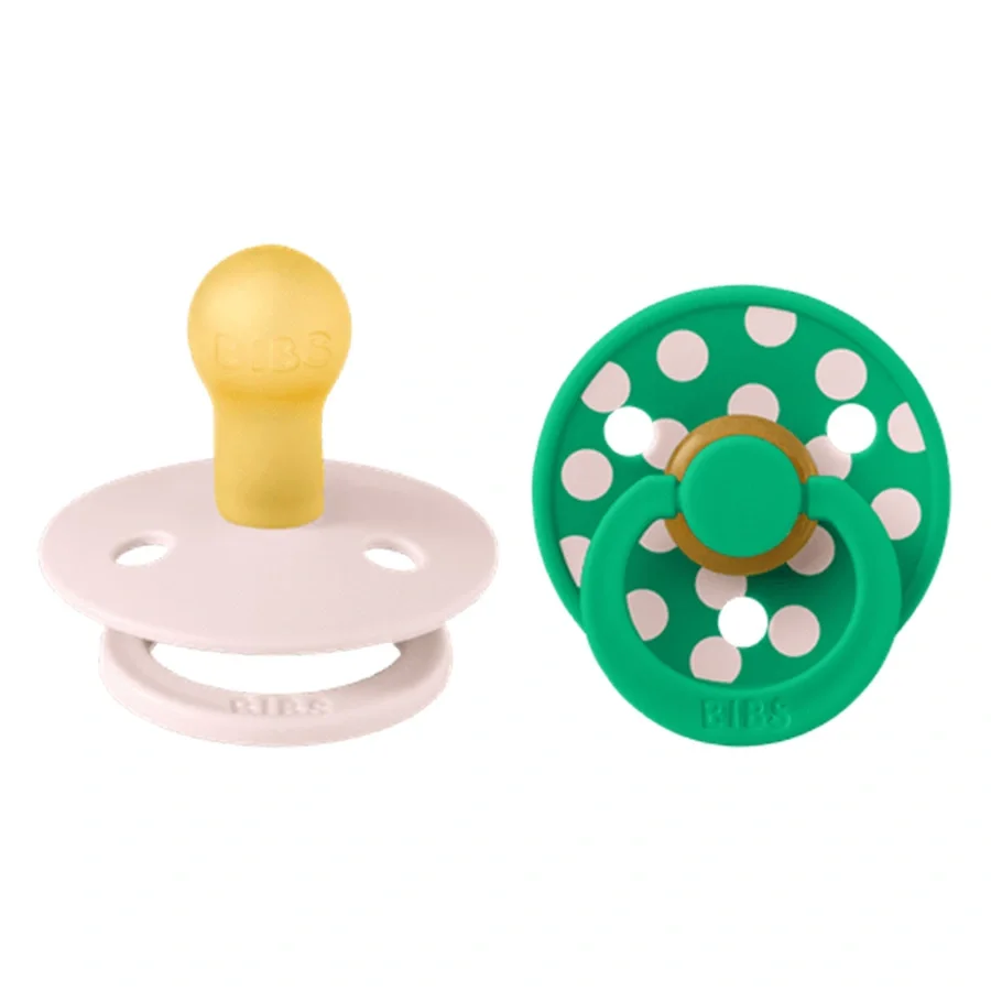 BIBS Pacifier Studio Colour Polka Latex Petal/Cactus 2-pack Size 1 från BIBS – köp hos Apotek Hjärtat