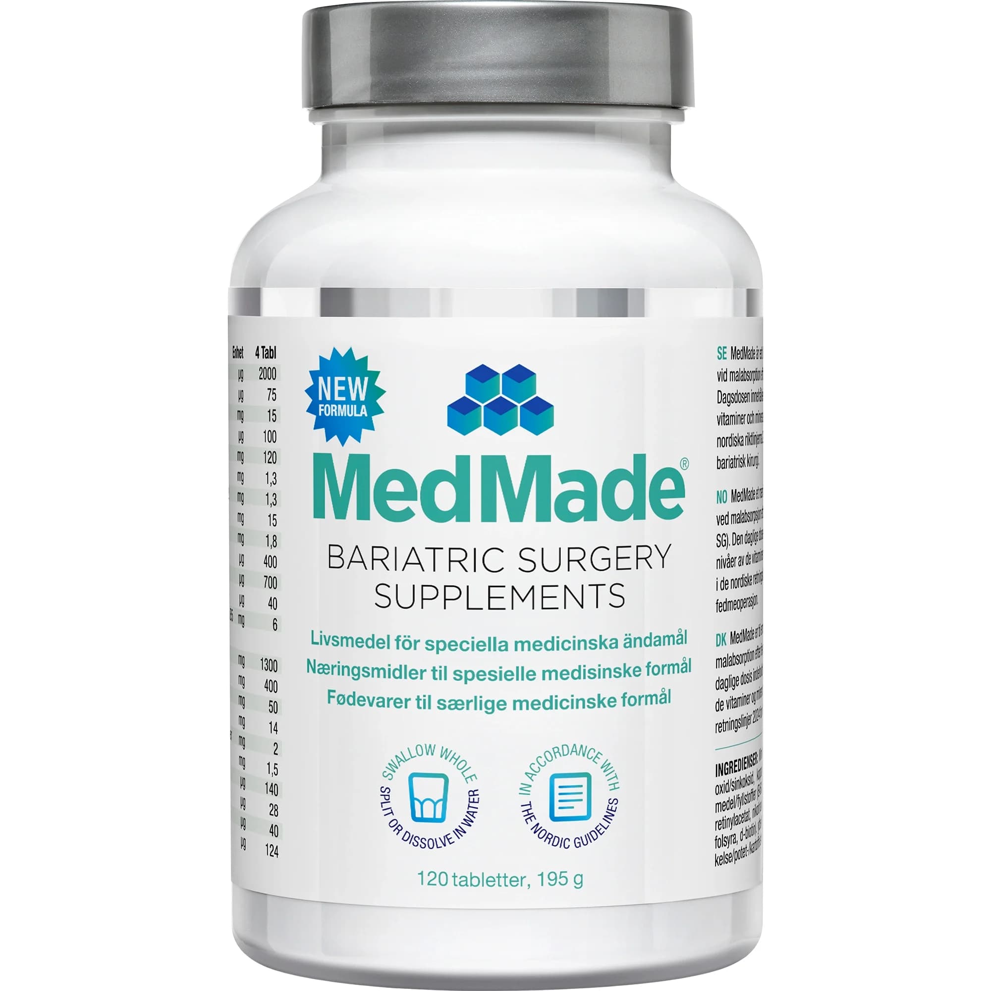 MedMade Bariatric Supplements 120 tabletter från MedMade – köp hos Apotek Hjärtat