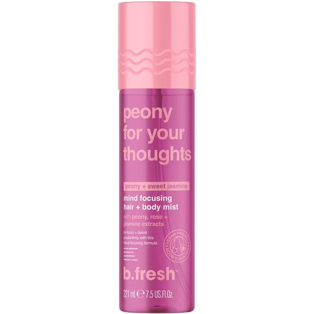 b.fresh Peony For Your Thoughts Mind Focusing Hair + Body Mist 221 ml från b.fresh – köp hos Apotek Hjärtat