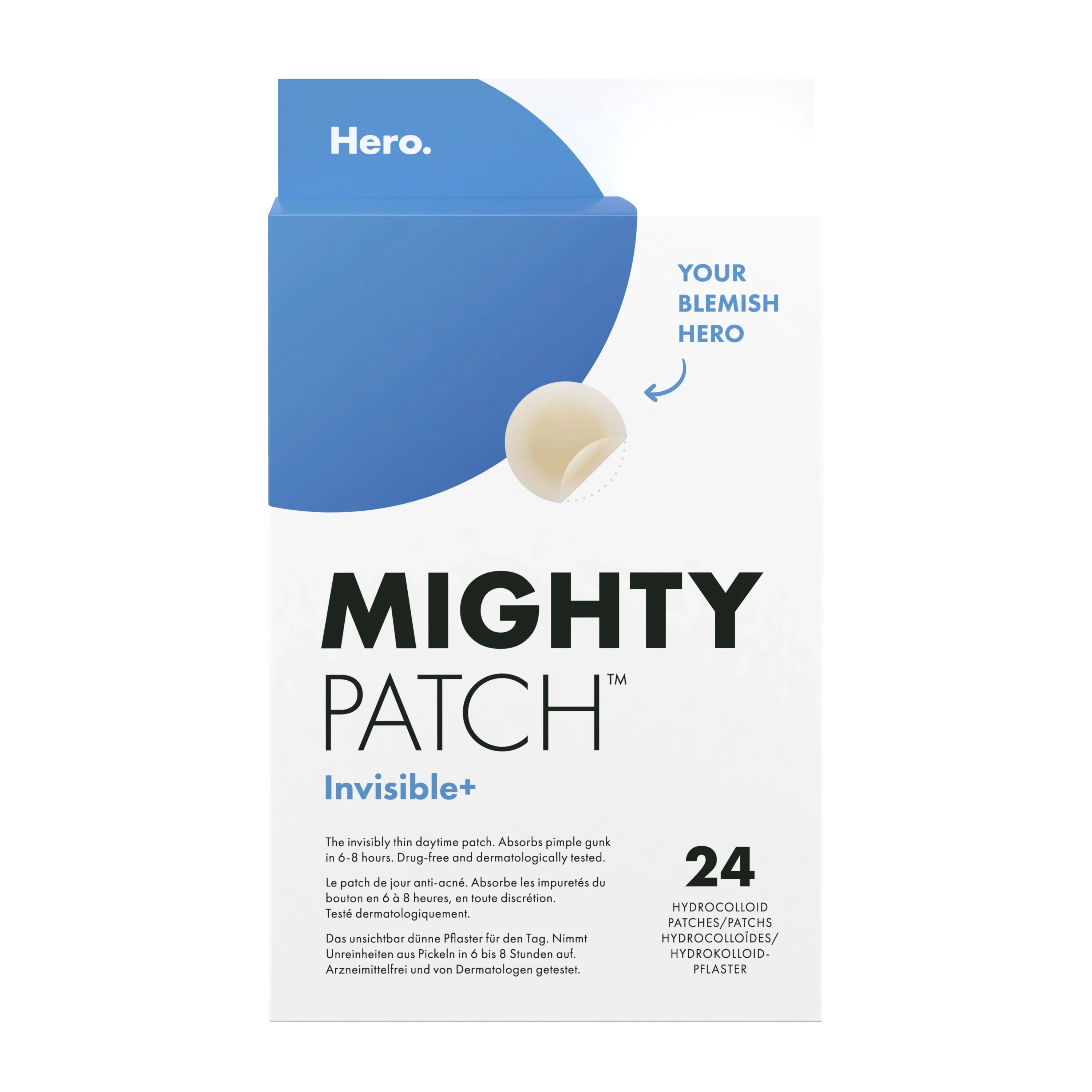 Hero Mighty Patch Invisible+ 24 st från Hero – köp hos Apotek Hjärtat