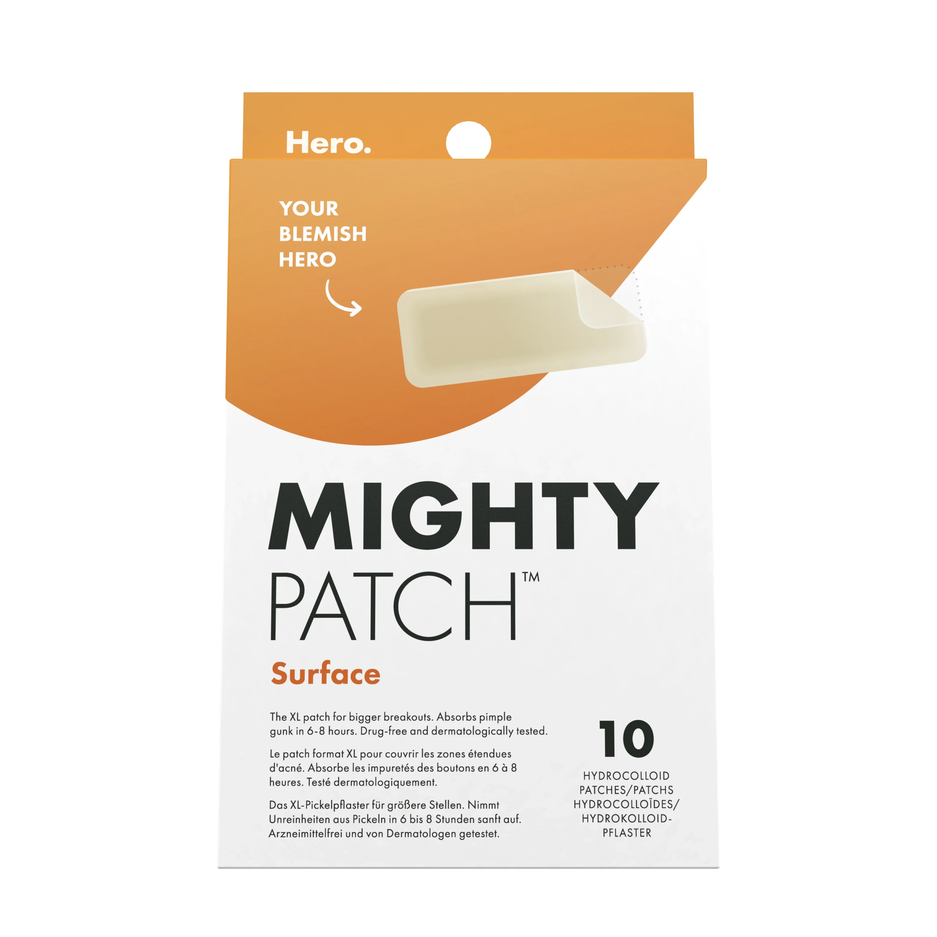 Hero Mighty Patch Surface 10 st från Hero – köp hos Apotek Hjärtat