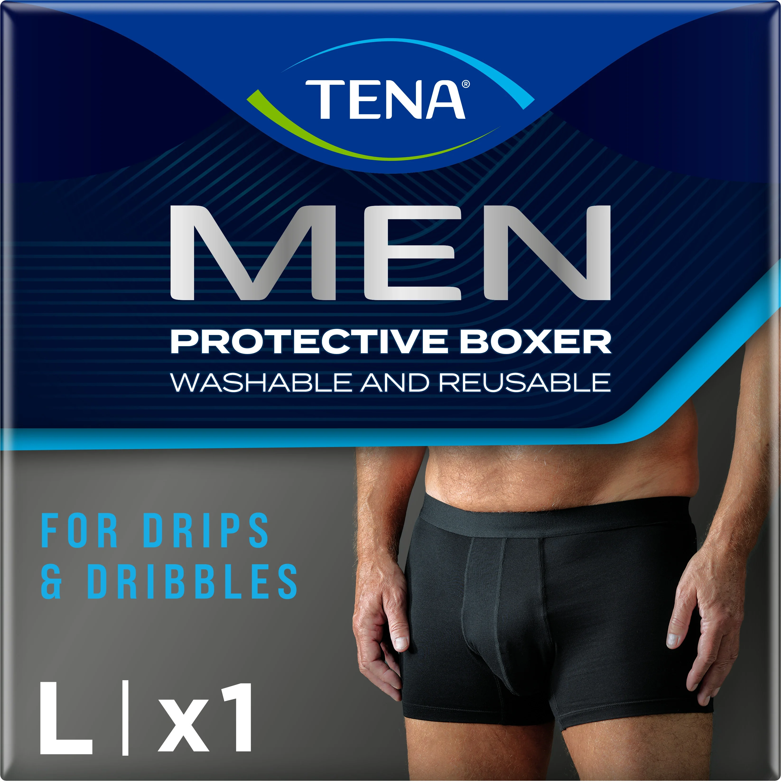 TENA Men Washable Protective Boxer Svart L från Tena – köp hos Apotek Hjärtat