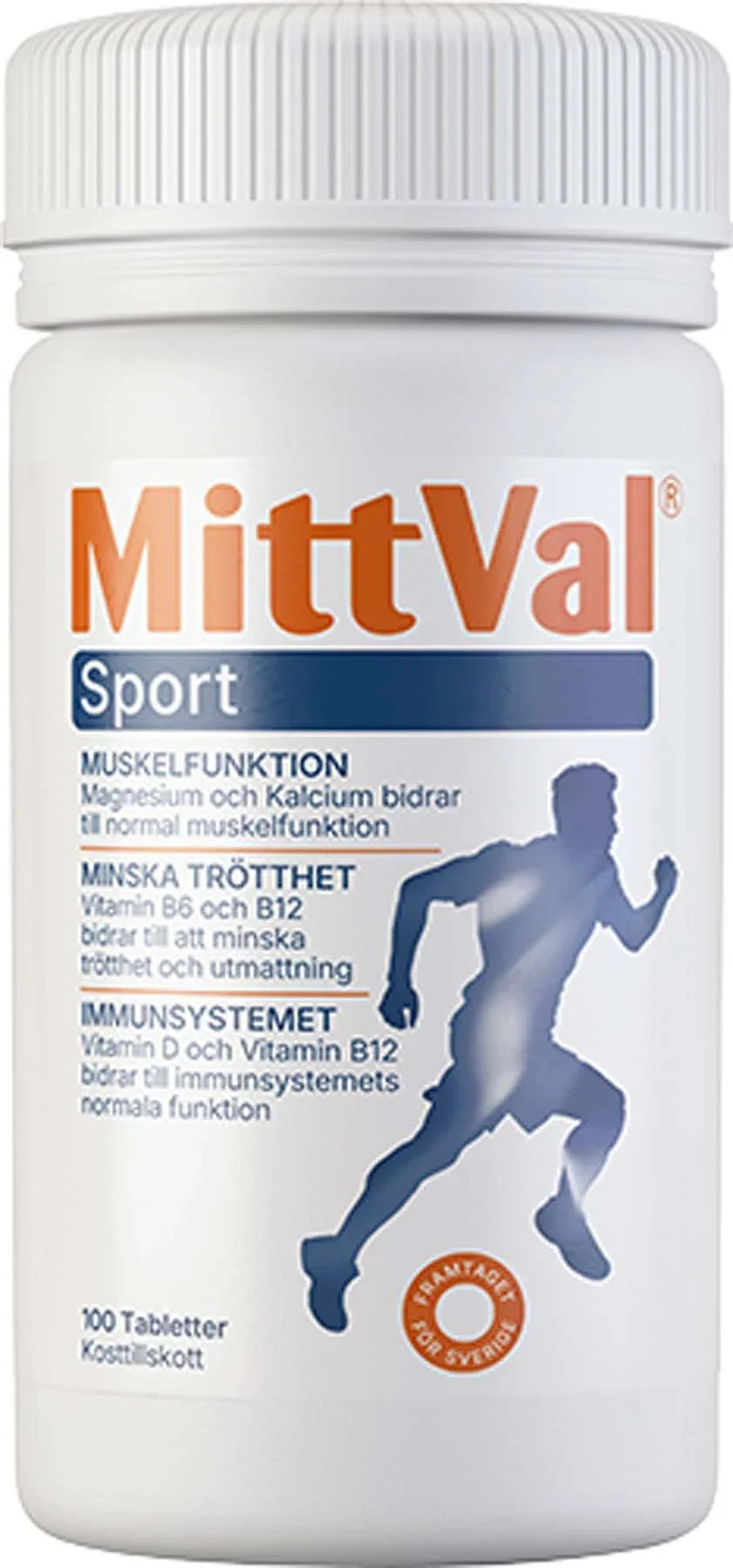 MittVal Sport Tablett 100 st från MittVal – köp hos Apotek Hjärtat
