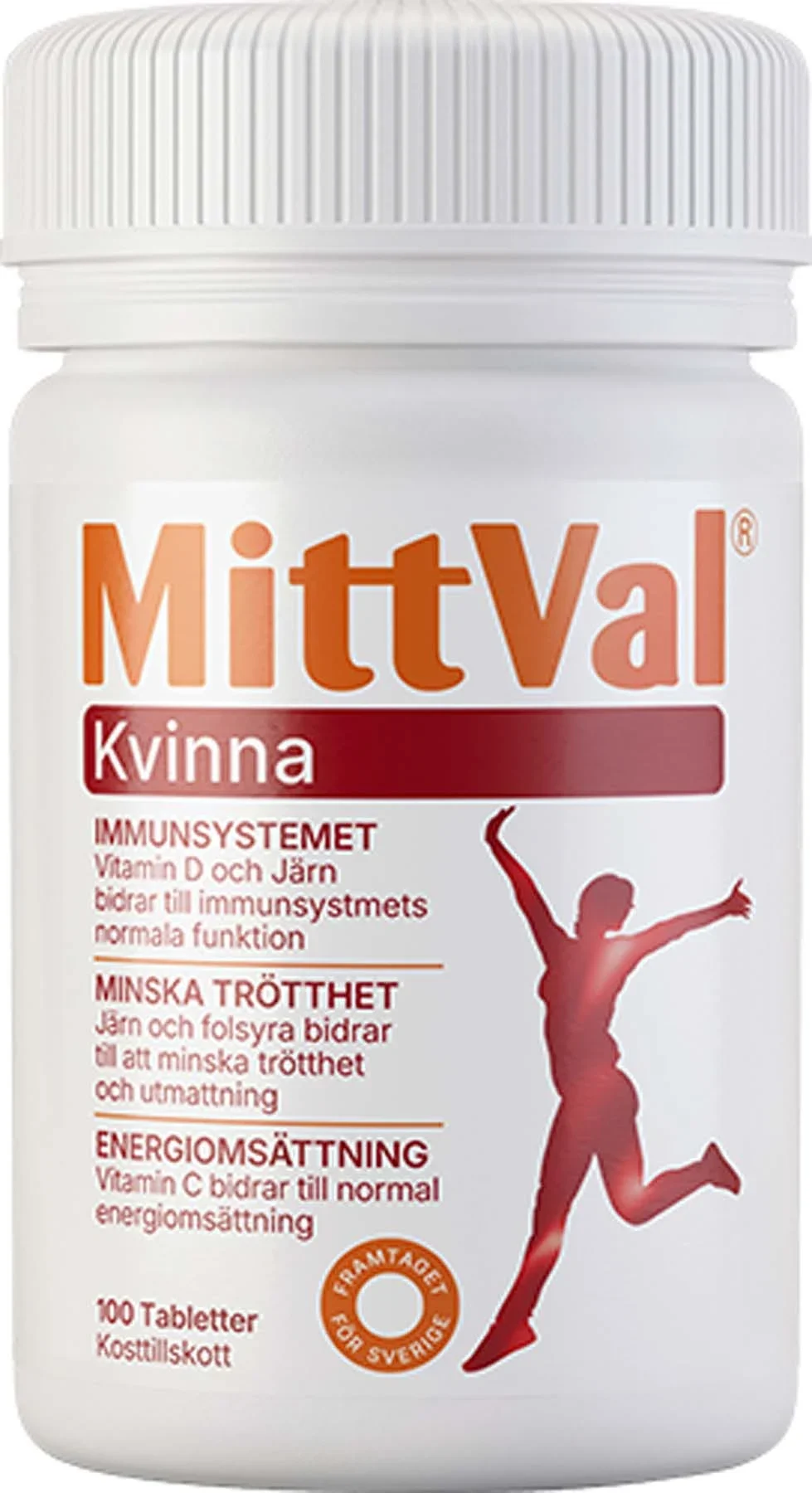 MittVal Kvinna Tablett 100 st från MittVal – köp hos Apotek Hjärtat