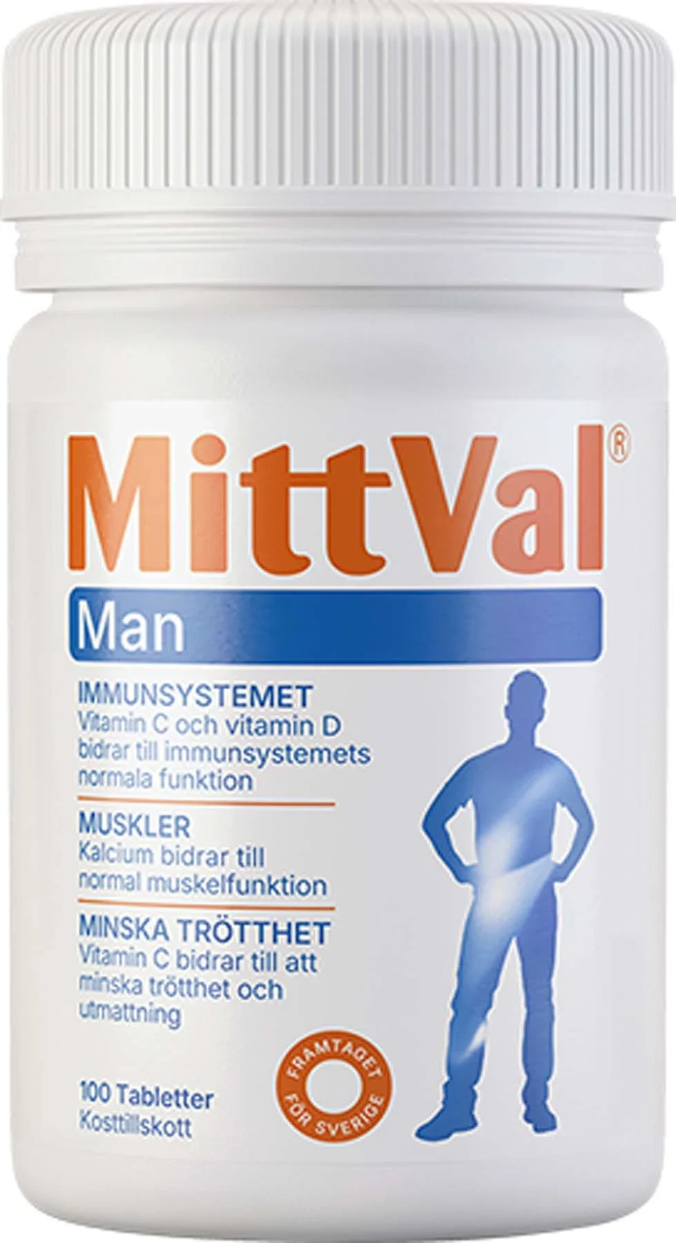 MittVal Man Tablett 100 st från MittVal – köp hos Apotek Hjärtat