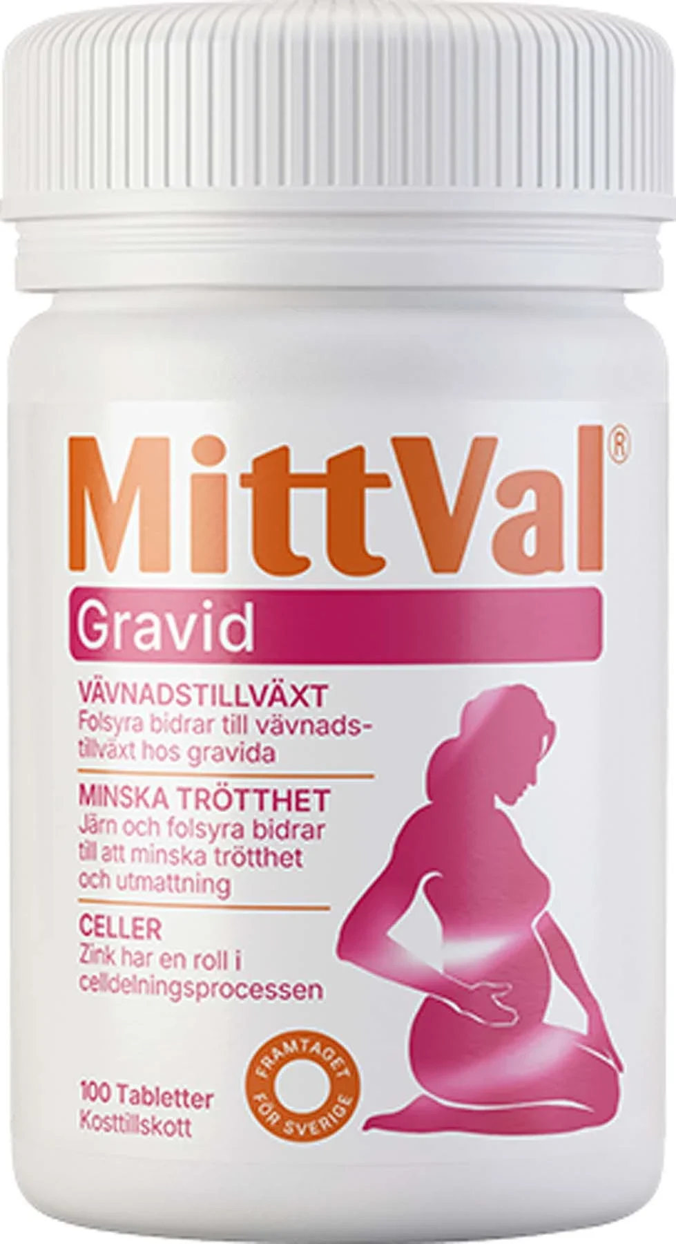 MittVal Gravid Tablett 100 st från MittVal – köp hos Apotek Hjärtat