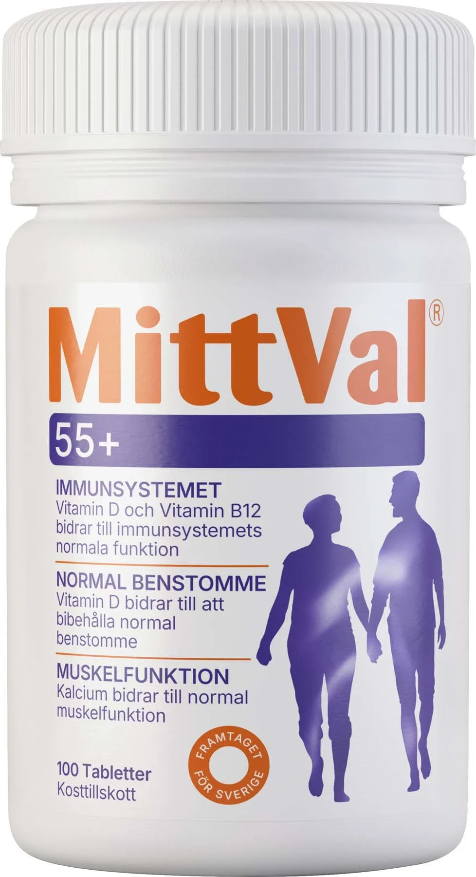 MittVal 55+ Tablett 100 st från MittVal – köp hos Apotek Hjärtat
