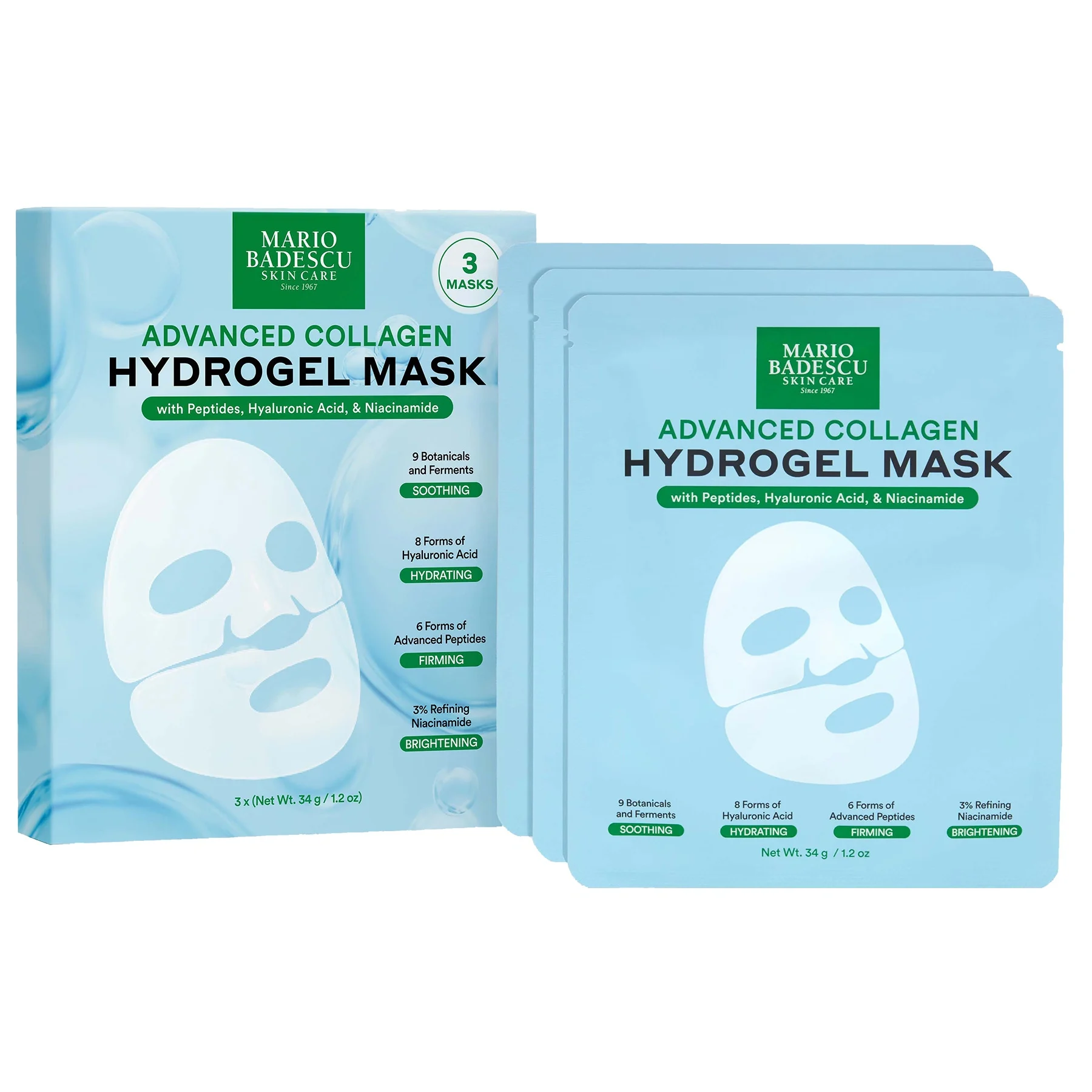Mario Badescu Advanced Collagen Hydrogel Sheet Mask 3 st från Mario Badescu – köp hos Apotek Hjärtat