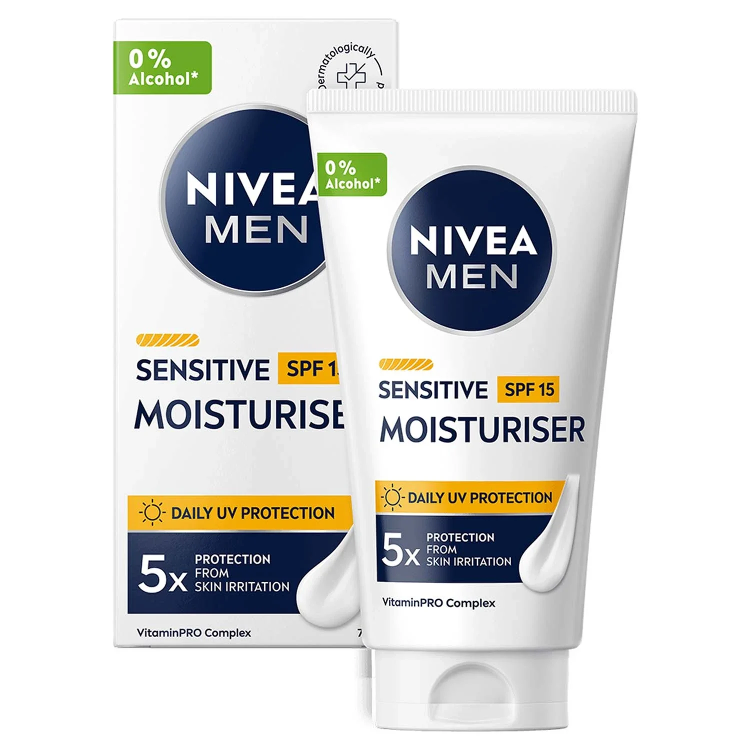 Nivea Men Sensitive Protection Face Moisturiser SPF15, 75 ml från Nivea – köp hos Apotek Hjärtat