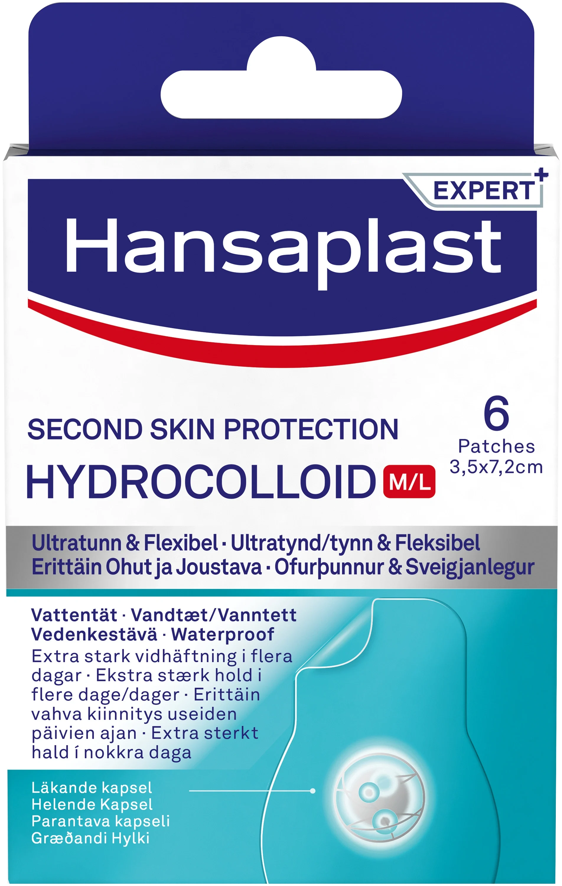 Hansaplast Second Skin Protection Hydrocolloid M/L Regular 6 st från Hansaplast – köp hos Apotek Hjärtat