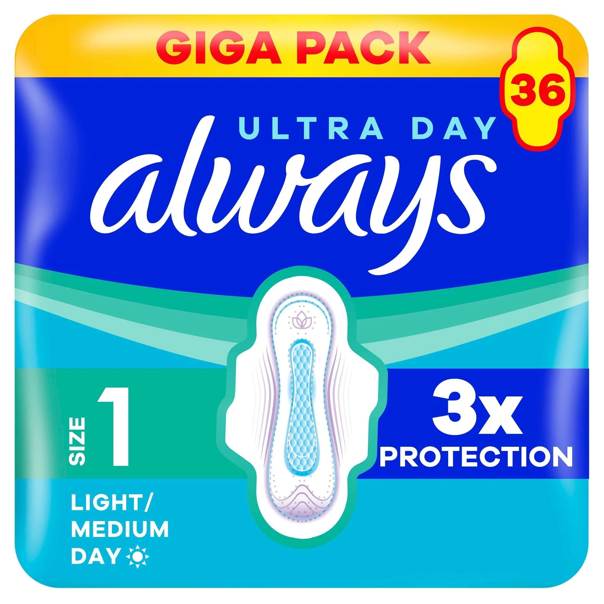 Always Ultra Day Bindor Normal Stl 1 Med Vingar 36 st från Always – köp hos Apotek Hjärtat