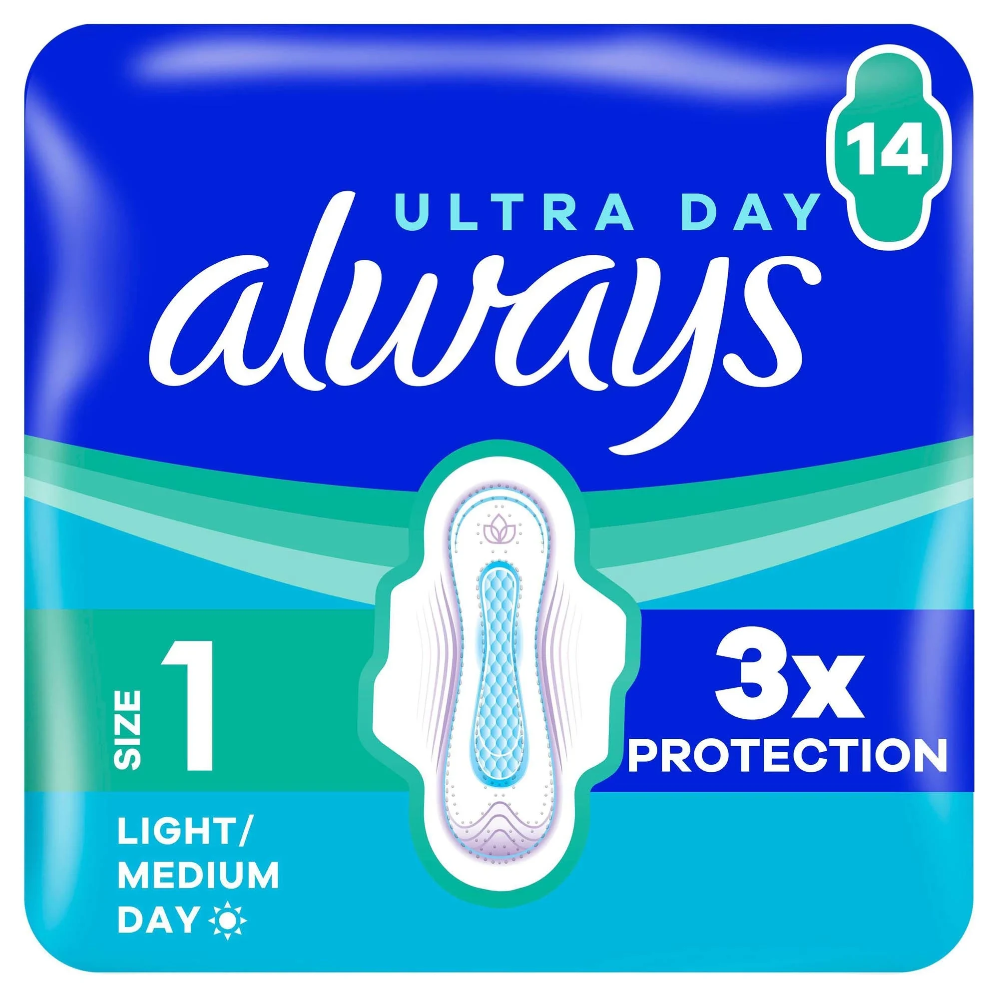 Always Ultra Day Bindor Normal Stl 1 Med Vingar 14 st från Always – köp hos Apotek Hjärtat