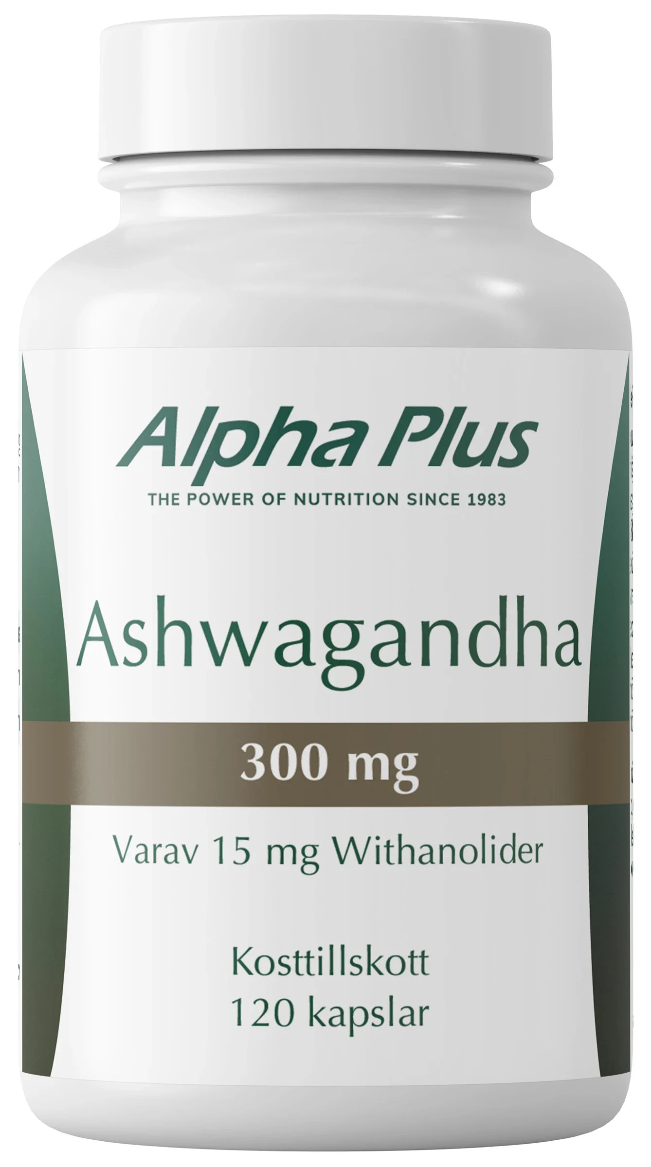 Alpha Plus Ashwagandha 120 kapslar från Alpha Plus – köp hos Apotek Hjärtat