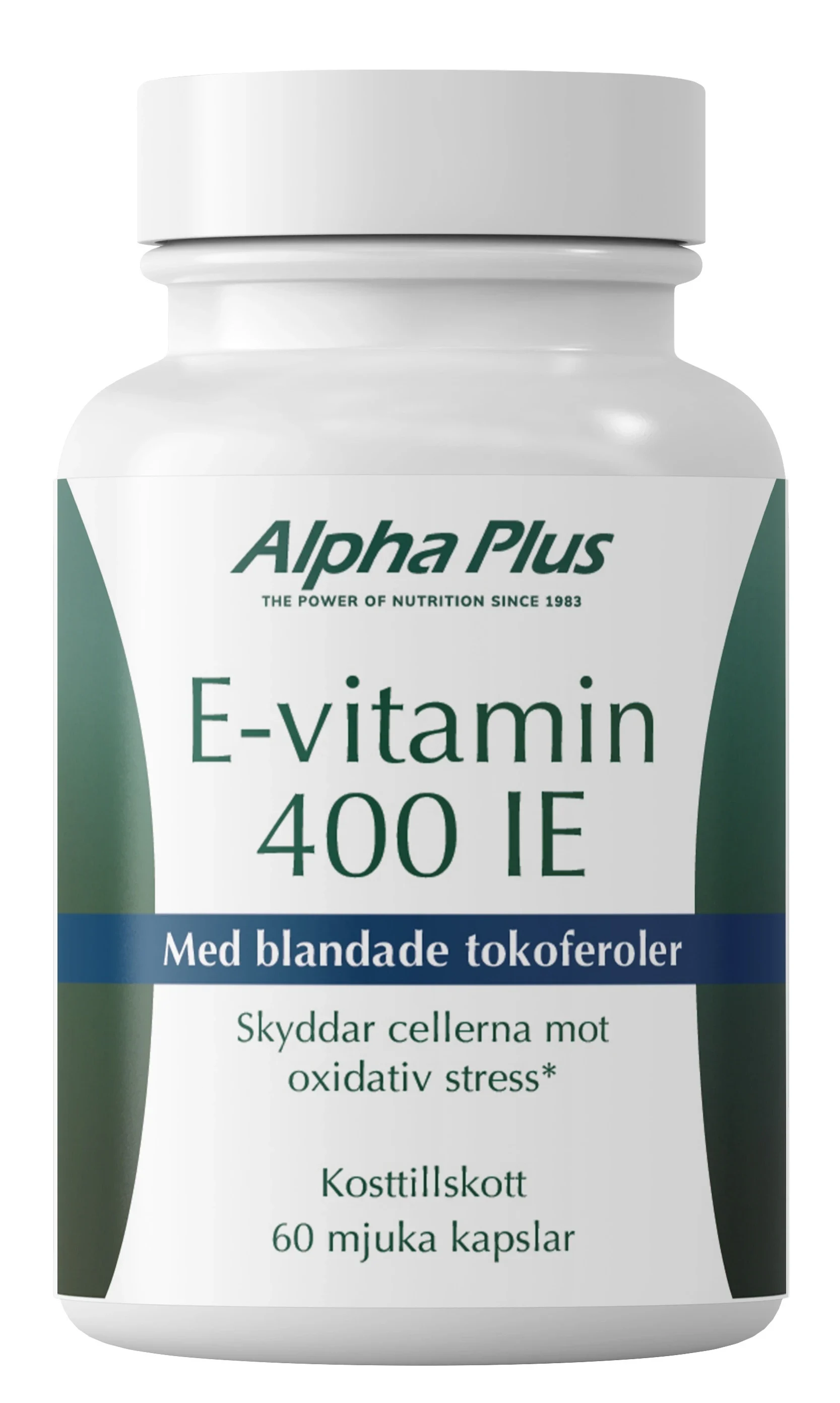 Alpha Plus E-vitamin 400 IE 60 kapslar från Alpha Plus – köp hos Apotek Hjärtat