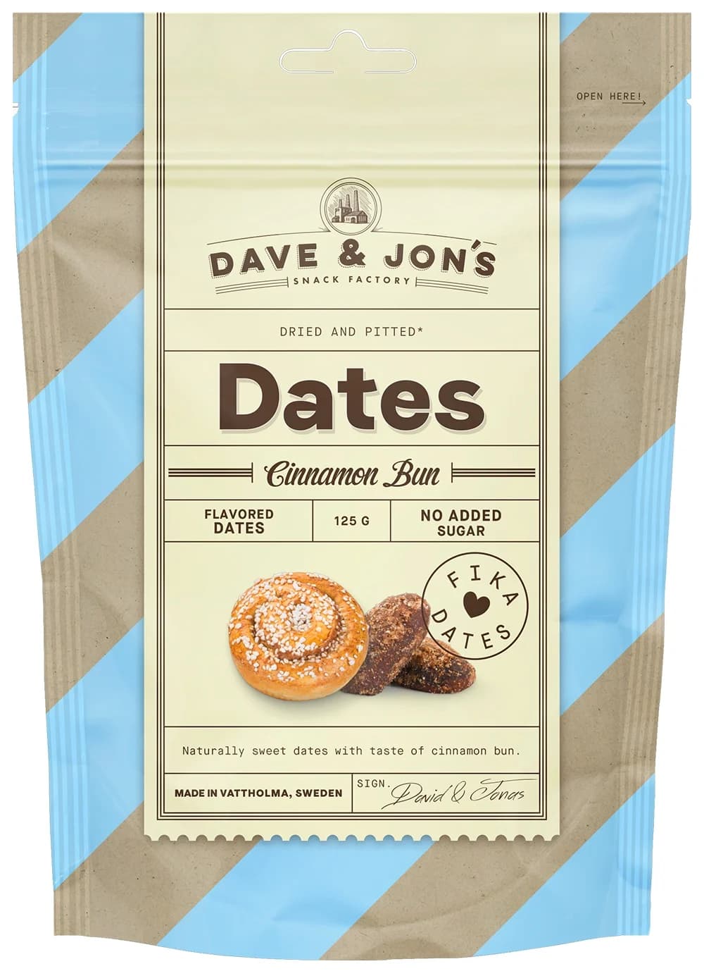 Dave & Jon's Dadlar Kanelbulle 125 g från Dave & Jons – köp hos Apotek Hjärtat