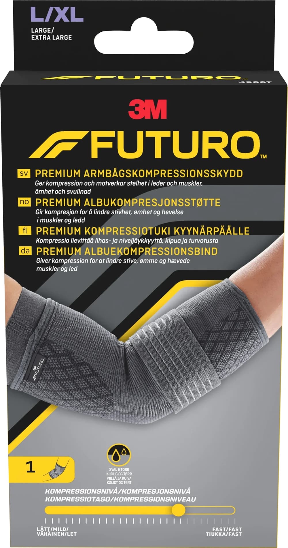 Futuro Premium Armbågskompressionsskydd L/XL från Futuro – köp hos Apotek Hjärtat